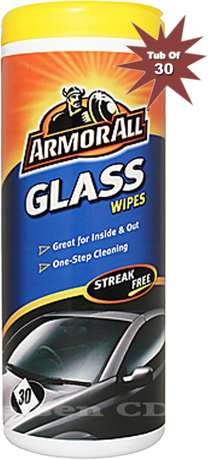 Armor All Glass Clean 30 Wipes Automotive