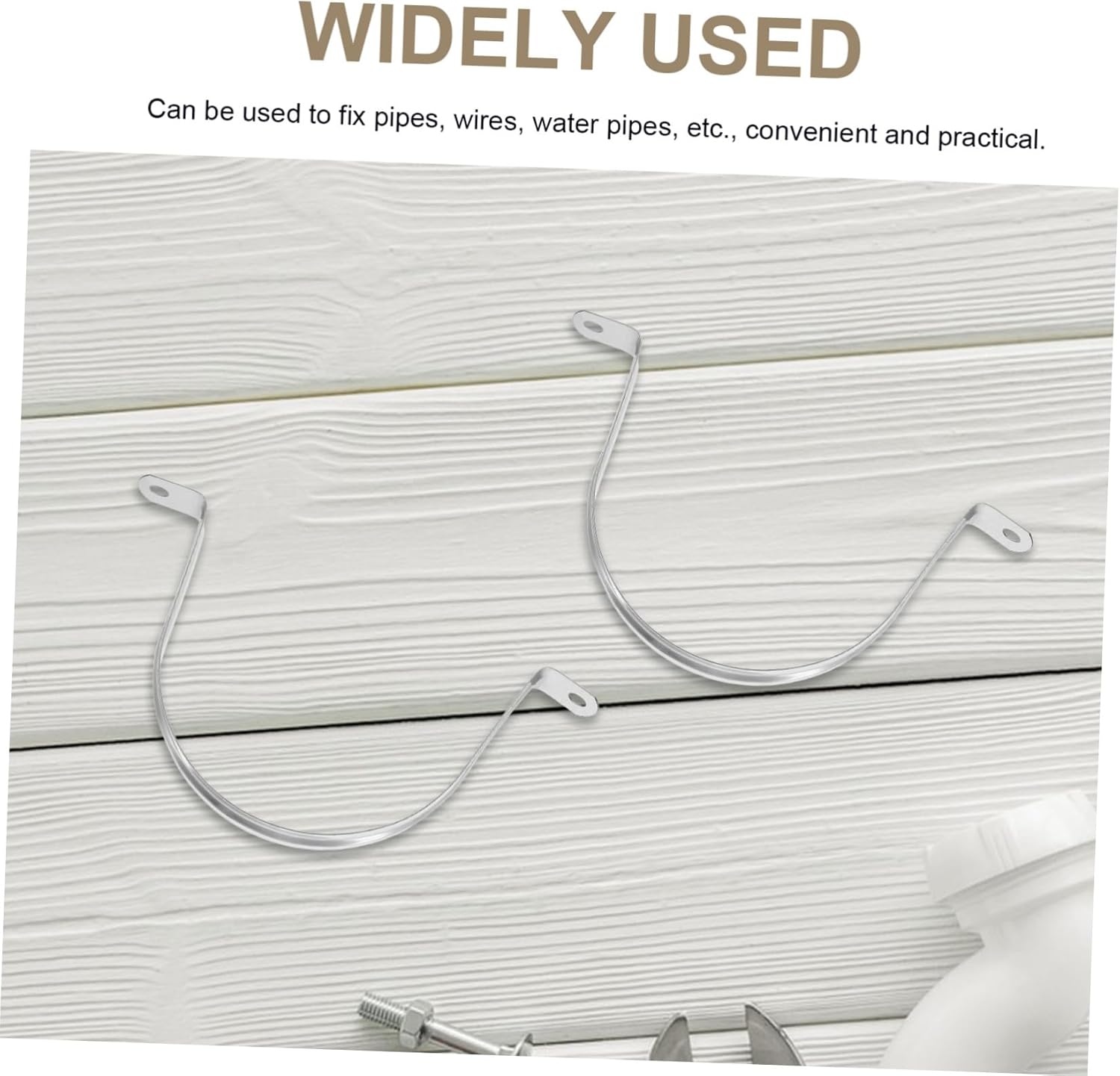 100Pcs Stainless Steel Hose Clamps Tube Fixing Clamps for Secure Pipe Fastening Versatile Compatibility for Plumbing and Applications