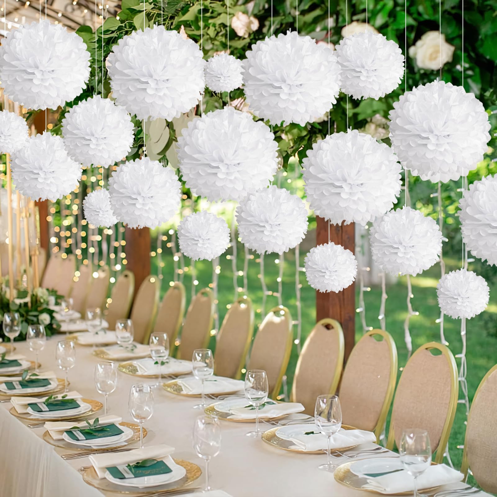 Syoulin Bruiloft Feestdecoraties, Groene Feestdecoraties, 14 Pack Tissue Pom Poms Hangende Papieren Fans Bladeren voor Bruiloft, Babyshower, Verjaardag, Rustiek Decor Syoulin Bruiloft Feestdecoraties, Groene Feestdecoraties, 14 Pack Tissue Pom Poms Hangende Papieren Fans Bladeren voor Bruiloft, Babyshower, Verjaardag, Rustiek Decor