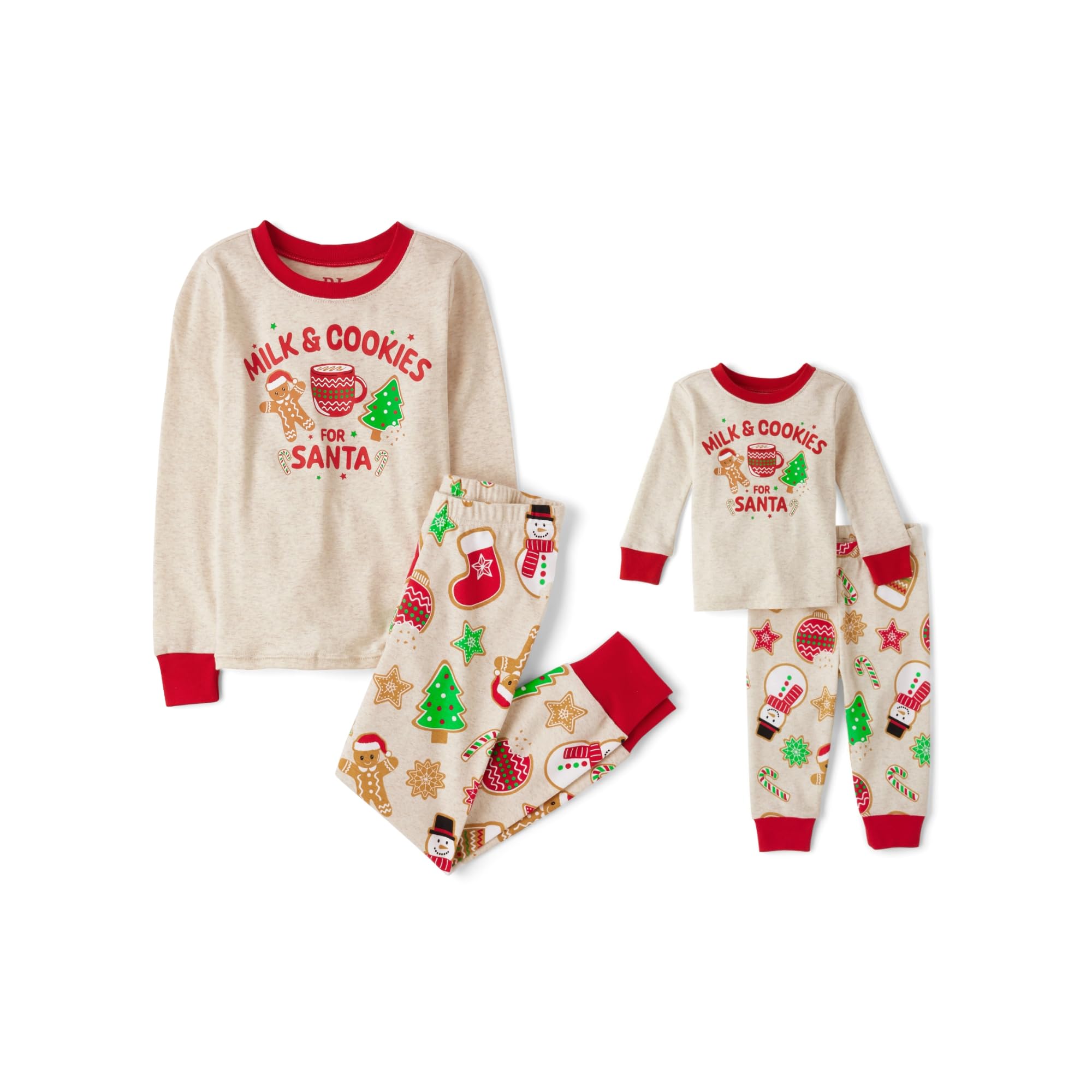 The Children's Place unisex-baby And Kids, Sibling Matching, Holiday Pajama Sets, Cotton