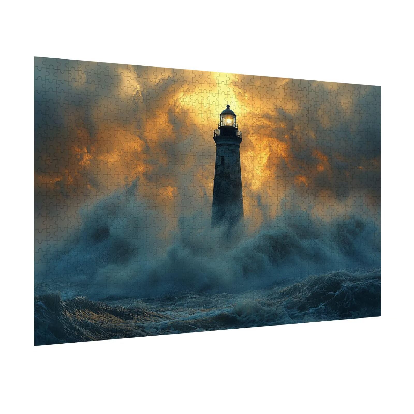 Puzzle 5000 Pezzi ondate Puzzle Adulti, Gioco Educativo, n-225 | Jigsaw Puzzles Faro, Impossibile Difficile Sfida, Classici Gioco Familiare, Giochi Divertenti, Idee Regalo