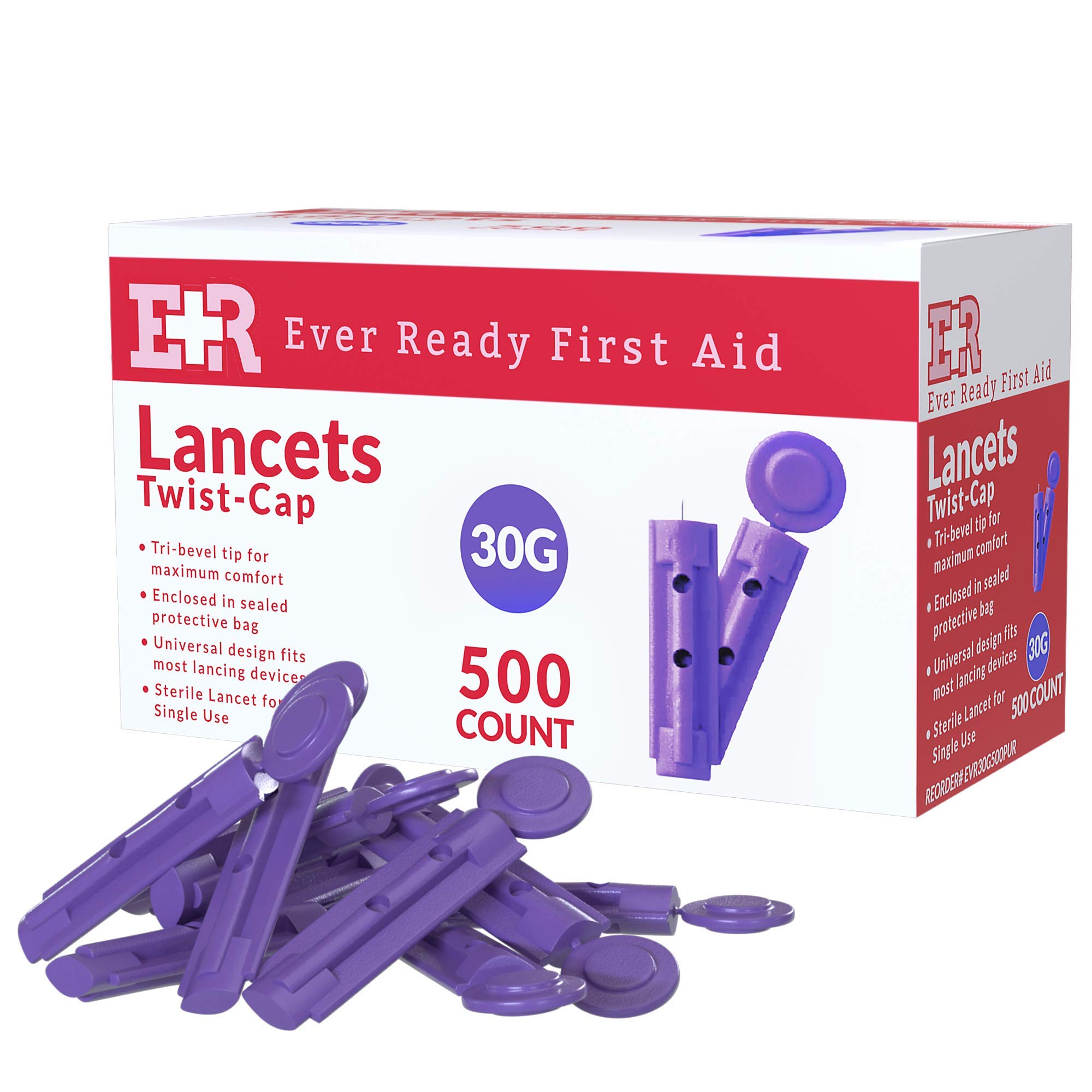 Blood Lancets - Sterile & Painless - 500 Count -1