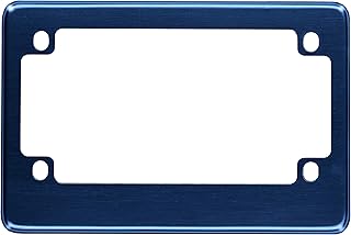 MOTORCYCLE Anodized Aluminum License Plate Frame - BLUE