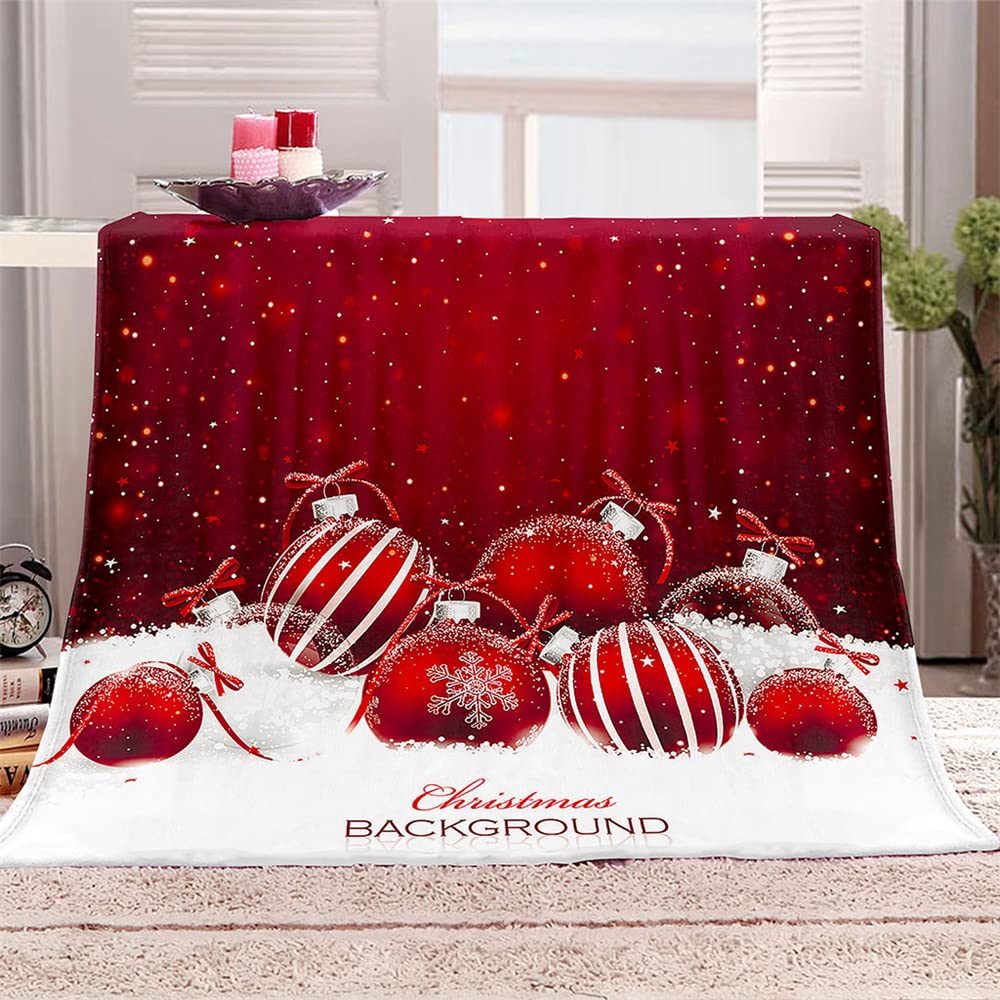 Chickwin Plaid Couverture Polaire, 3D Kawaii Chat Couverture En Flanelle Douce Chaudes Légères Couvertures Toutes Saisons Jete De Canape Pour Voyager, Lit Ou Canapé (100x150cm,Chat De Noël