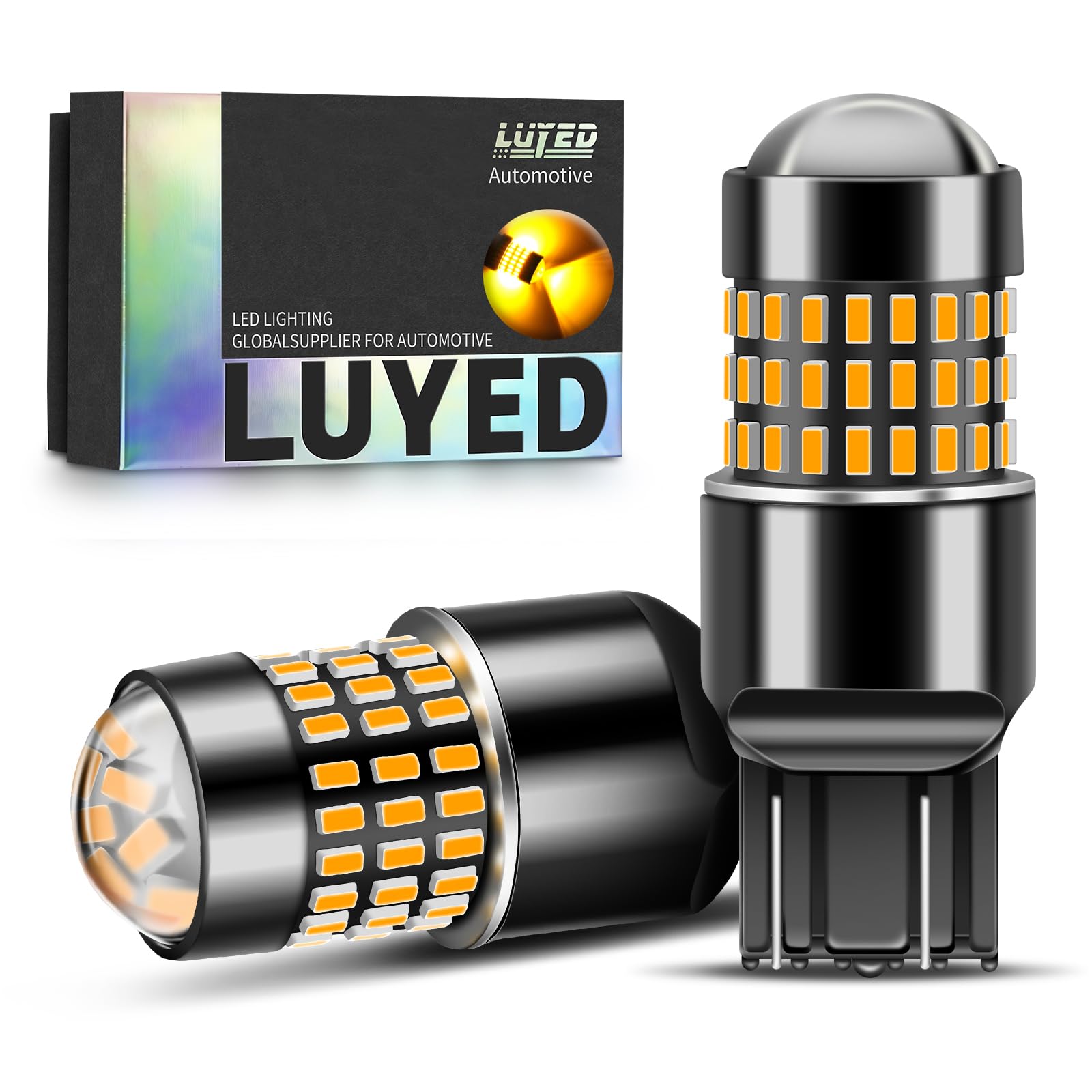 LUYED 7443 LED Bulb Amber Yellow Turn Signal Lights