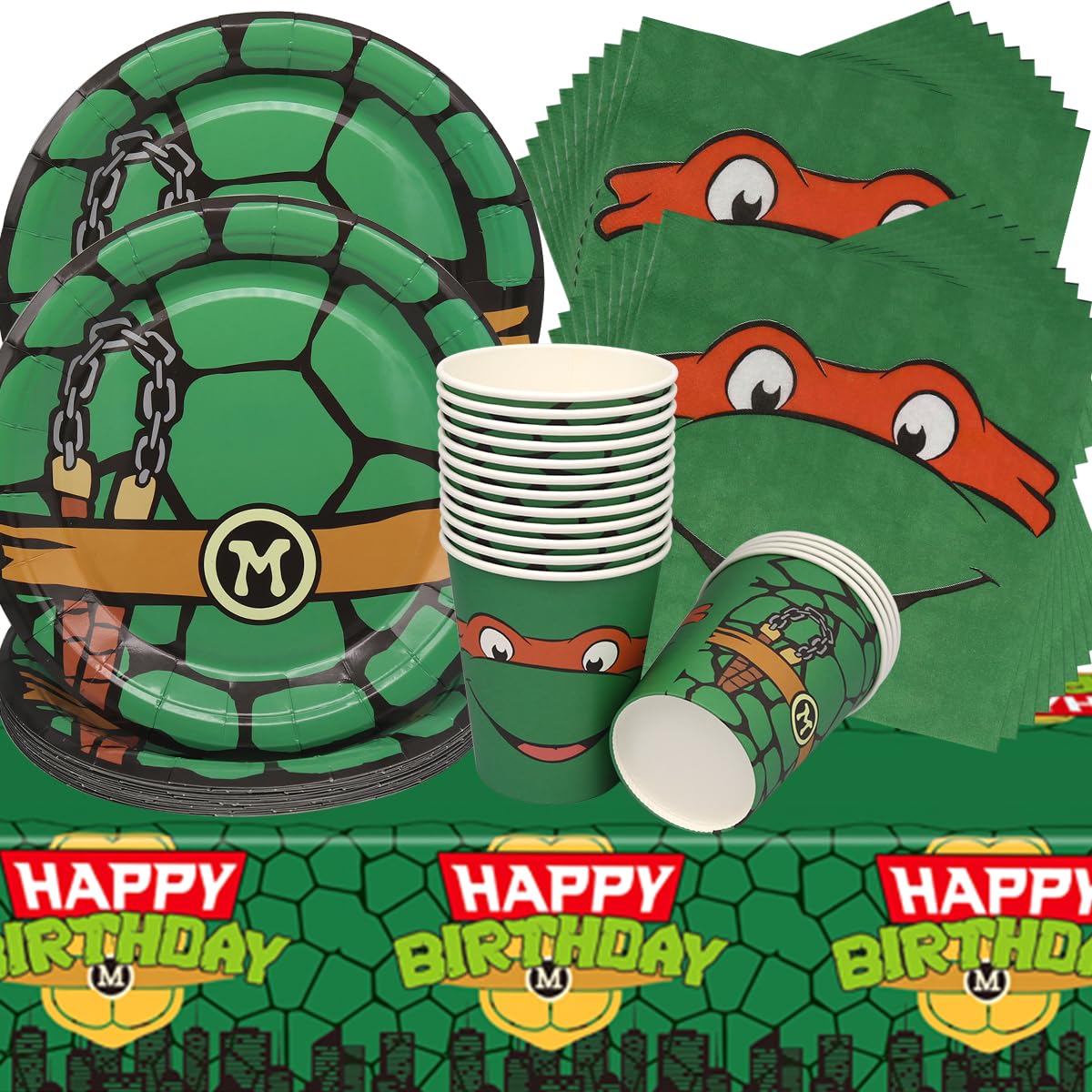 Set di 60 pezzi di stoviglie usa e getta per feste natalizie, include piatti di carta da 9/7, piattini per dolci e tazze per caffè/bevande fredde | SHEIN ALIA
