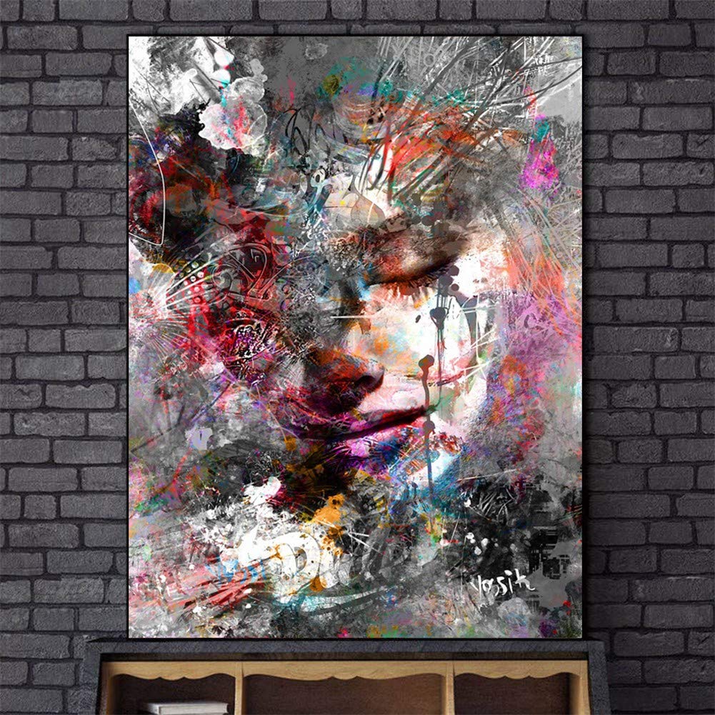 5D DIY Diamante Art Pintura kit Completo, Diamond Painting Adultos Niños Rhinestone Bordado de Punto de Cruz Artes Pintura Painting, Cuadros Decor para Cuarto, Sala de Estar - (Helado) 60x90cm