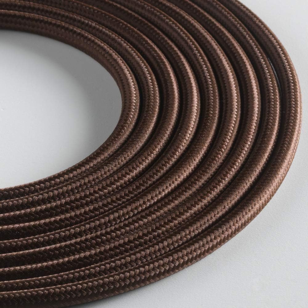 Klartext - Câble Textile Rond LUMIÈRE Pour éclairage, 3 X