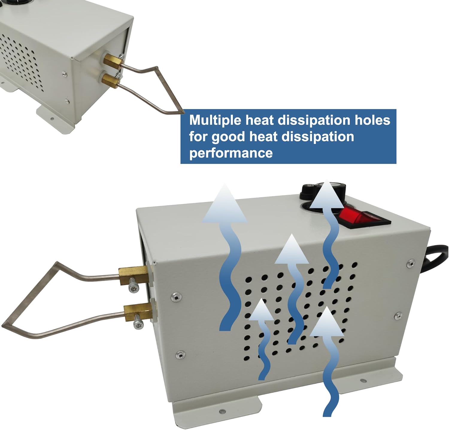 Electric Rope Cutter Electric Hot Knife Cutting Machine with Temperature Control Countertop Thermal Cutting Blade Thermal Cutting Tool Kit for Braid Fabric Webbing Belting Ribbon 110V