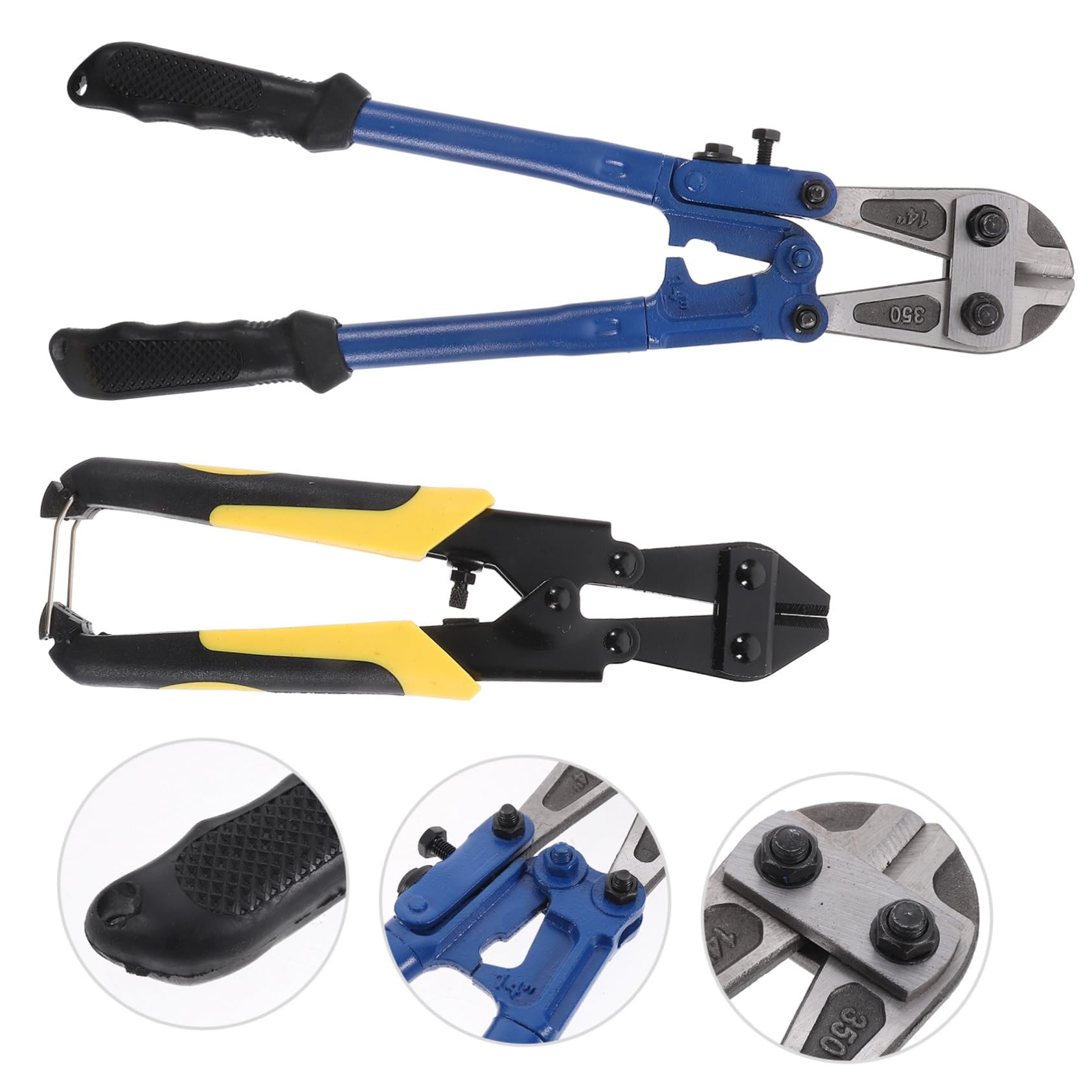Tronchese 8 e 14 Pollici in Acciaio T8, Taglia Cavi Manuale | 2 Pezzi, Impugnatura in Gomma, Design Ergonomico, Uso su Filo e Catena