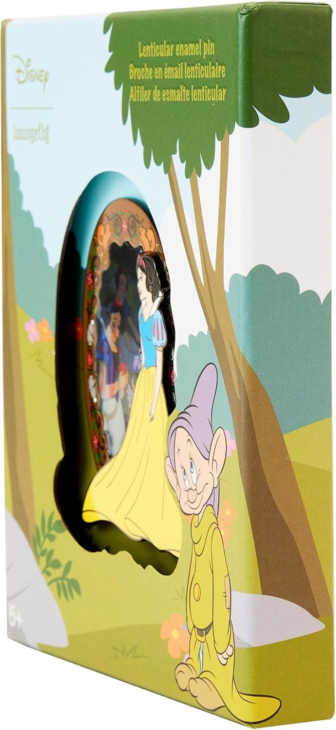 Loungefly Disney Snow White Lenticular Scene 3-Inch Collector Pin Standard