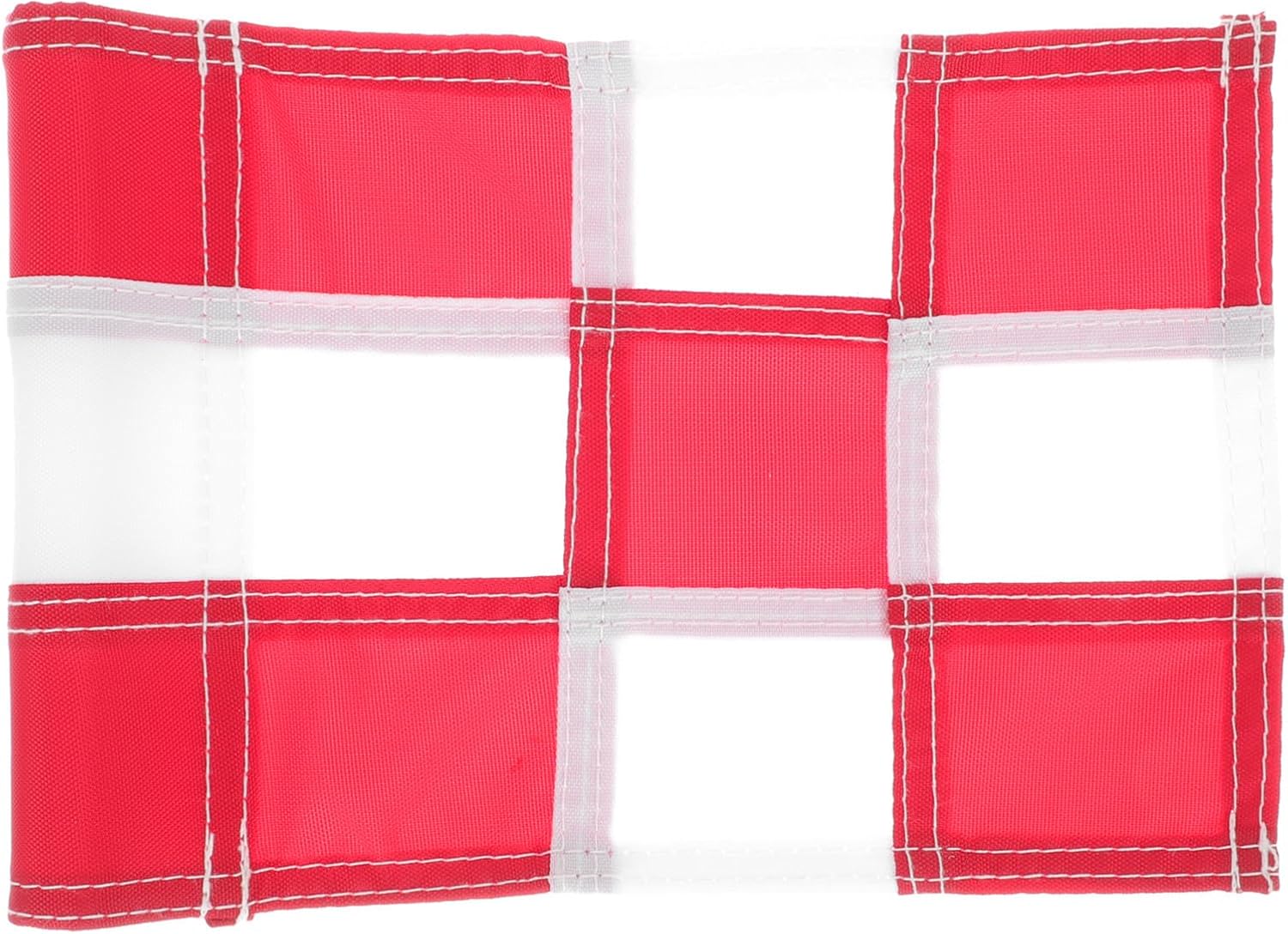 Vaguelly Golf Putting Area Flag White Red Checkered Golf Training Equipment Practice Court Pin Flag for Golfers