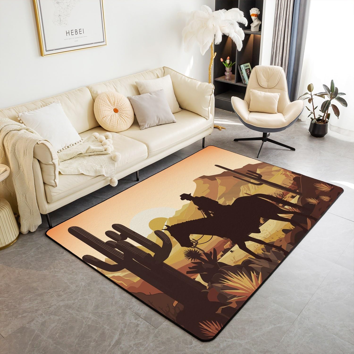 Chambre moquette douce design abstrait de haute densité 120x160 cm