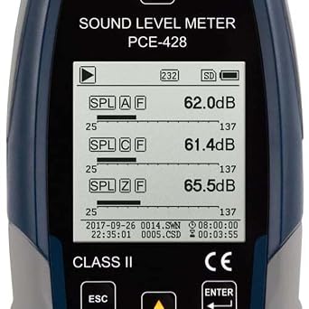 Class 2 Sound Level Meter PCE-428 from PCE Instruments