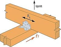 Vista 7 de Simpson Strong-Tie A34 1-7/16 in. x 2-1/2in. Galvanized Framing Angle (Pack of 100)