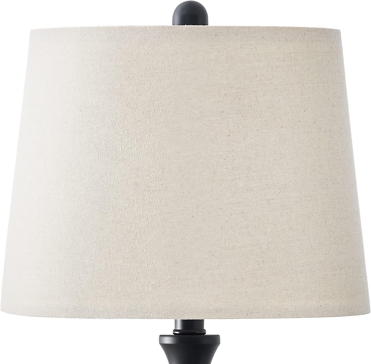 Black Friday 🔥 PORTRES 24.25'' USB Table Lamp Set of 2 for Living Room Modern Nightstand Lamps for Bedroom Kids Room Study Room Dorm Office Table Lamps Black