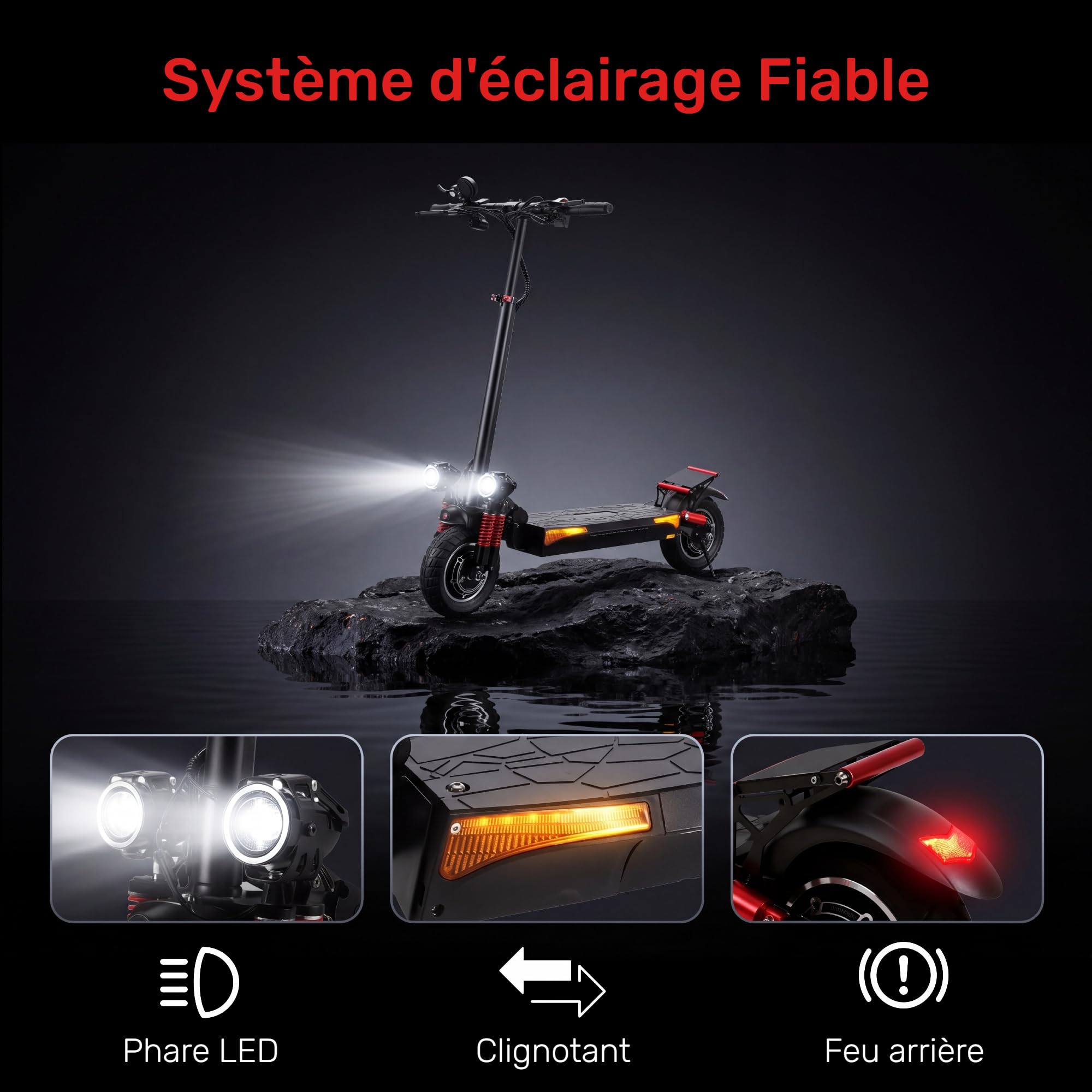 MX1 Pro Trottinette Électrique Adultes Double Moteur 70Km Autonomie