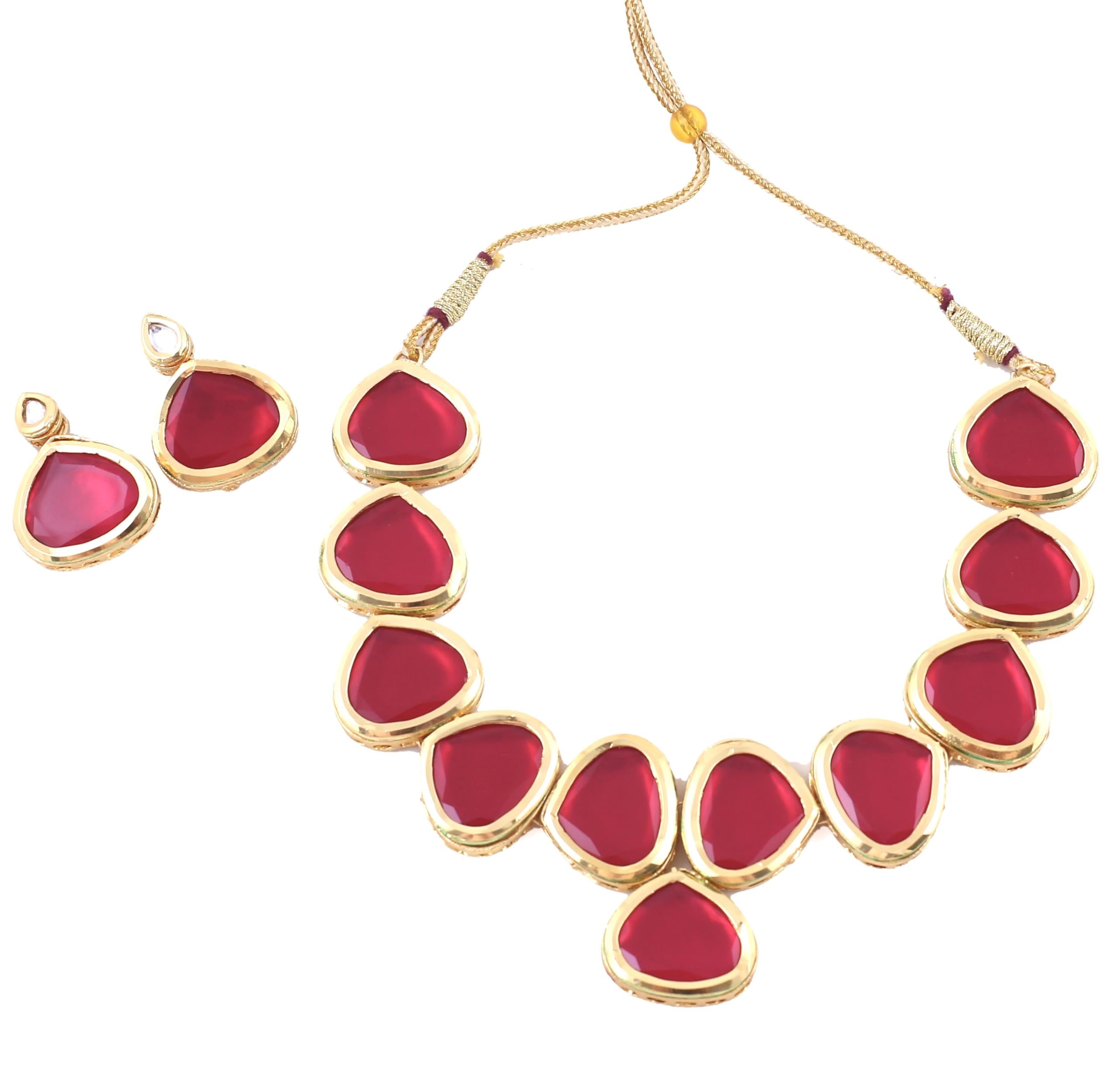 See full amazon price history chart for Naaz Jewels Kundan Stone Fashionable Necklace Set with Earrings for Women/Girls, Gold Plated (Red) Naaz Jewels Kundan Stone Fashionable Necklace Set with Earrings for Women/Girls, Gold Plated (Red) (B0D7TMW2HZ) Amazon Price History, Amazon Price Tracker