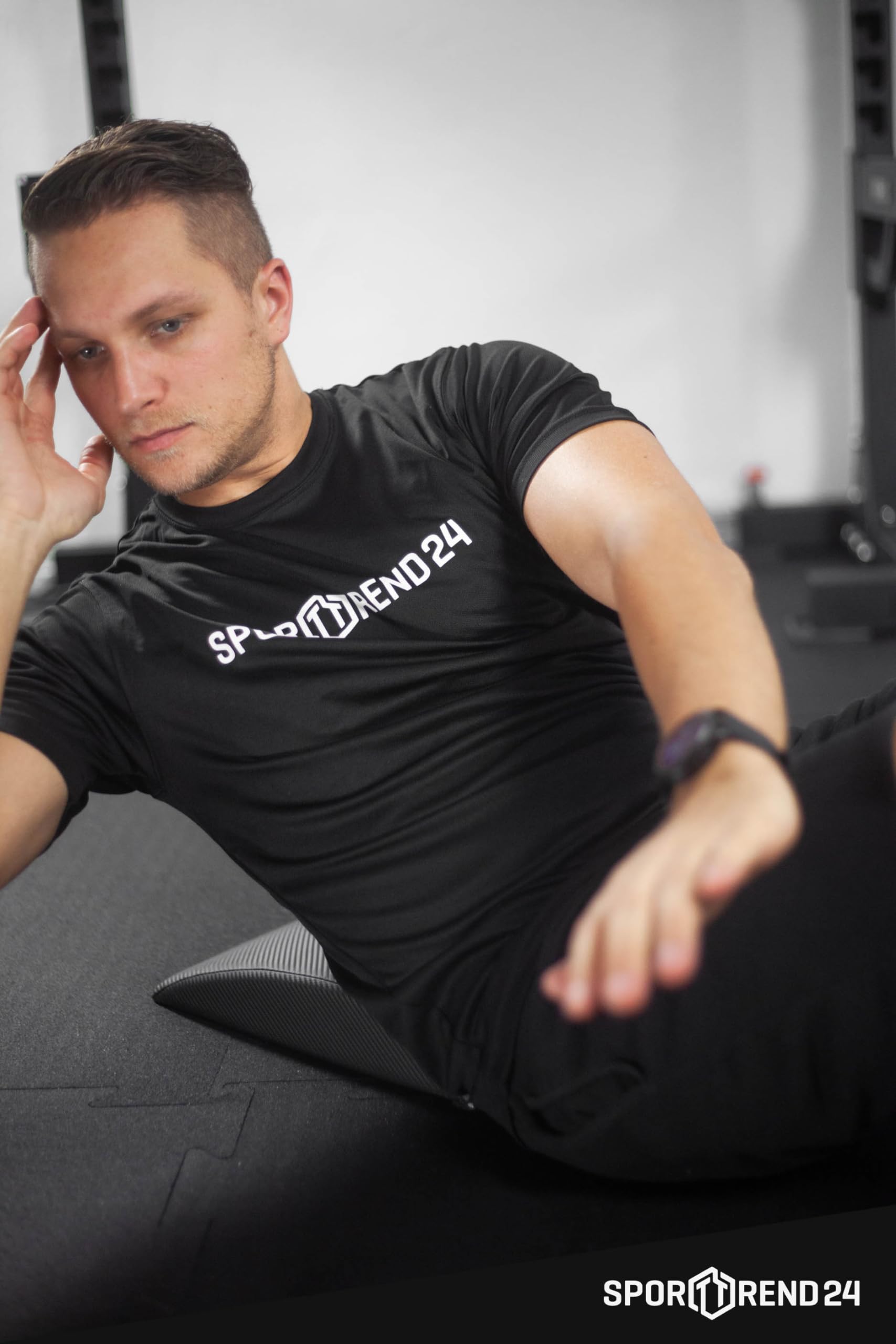 Sporttrend 24® Sit Up Mat | Abdominal Ab Matte Bauchmuskeltraining Bauchtrainingsmatte Pad Fitnessmatte Sportmatte Bauchtrainer Rumpftrainer für Bauchtraining Core Training Rückentraining Fitness