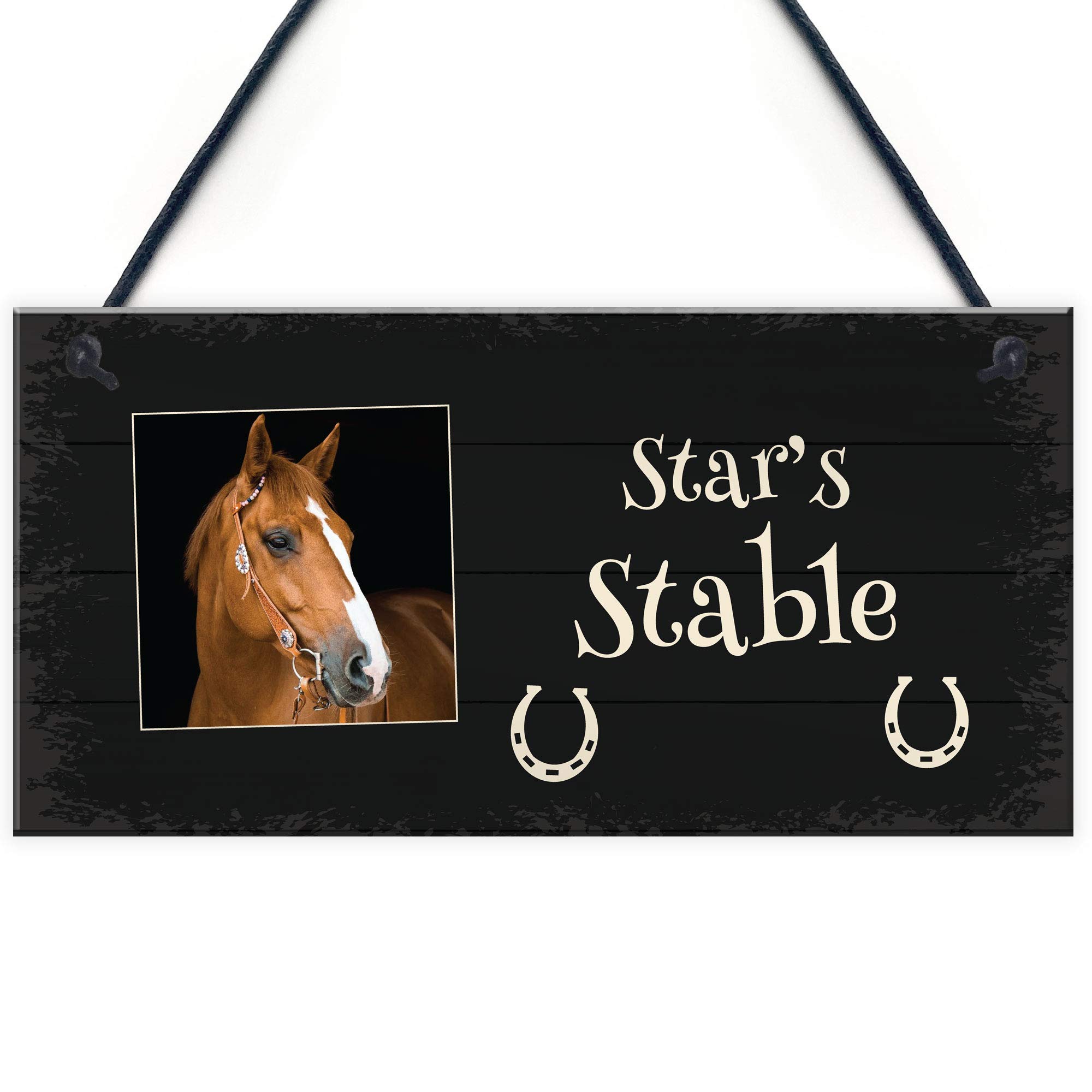 PERSONALISED Hanging Stable Sign Horse Lover Gift For Pet Horse Accessories