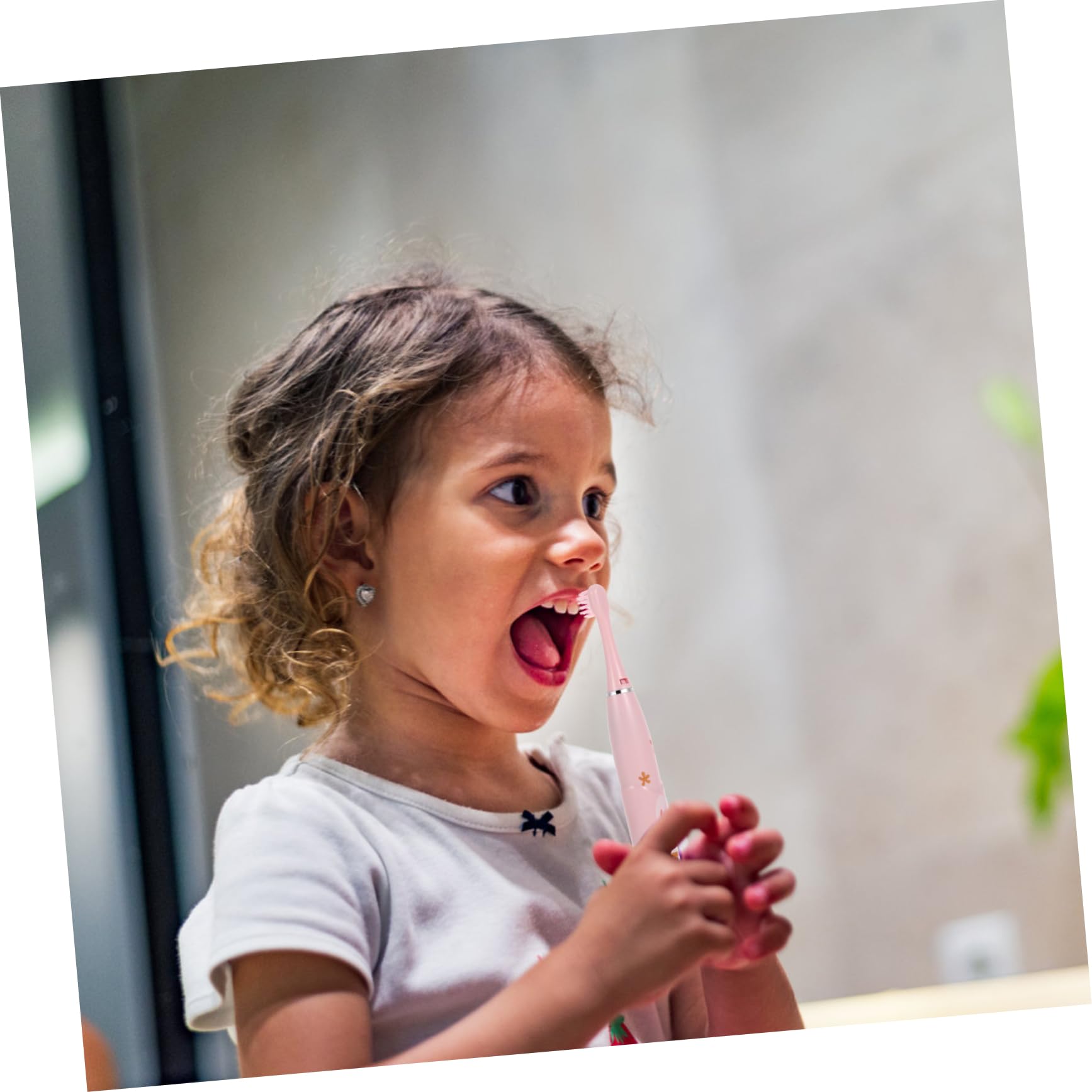 Gatuida 2sets Spazzolini Elettrici Per Ragazzo Ragazza Con Design Cartoon Spazzolino Ricaricabile e Portatile Per La Pulizia Completa Dei Denti Dei Piccoli