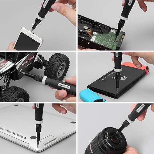 Miniatura 7 de SHARDEN Juego de destornilladores de precisión 153 en 1, kit de destornilladores de computadora, kit de herramientas de reparación de laptop, juego
