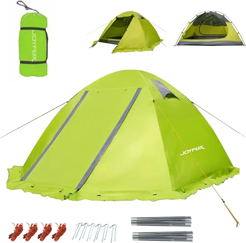 JOYFOX Barraca de Camping 3 Pessoas RAINFLY Alumínio Ultralight Upf 50 Coluna D'água de 3000mm