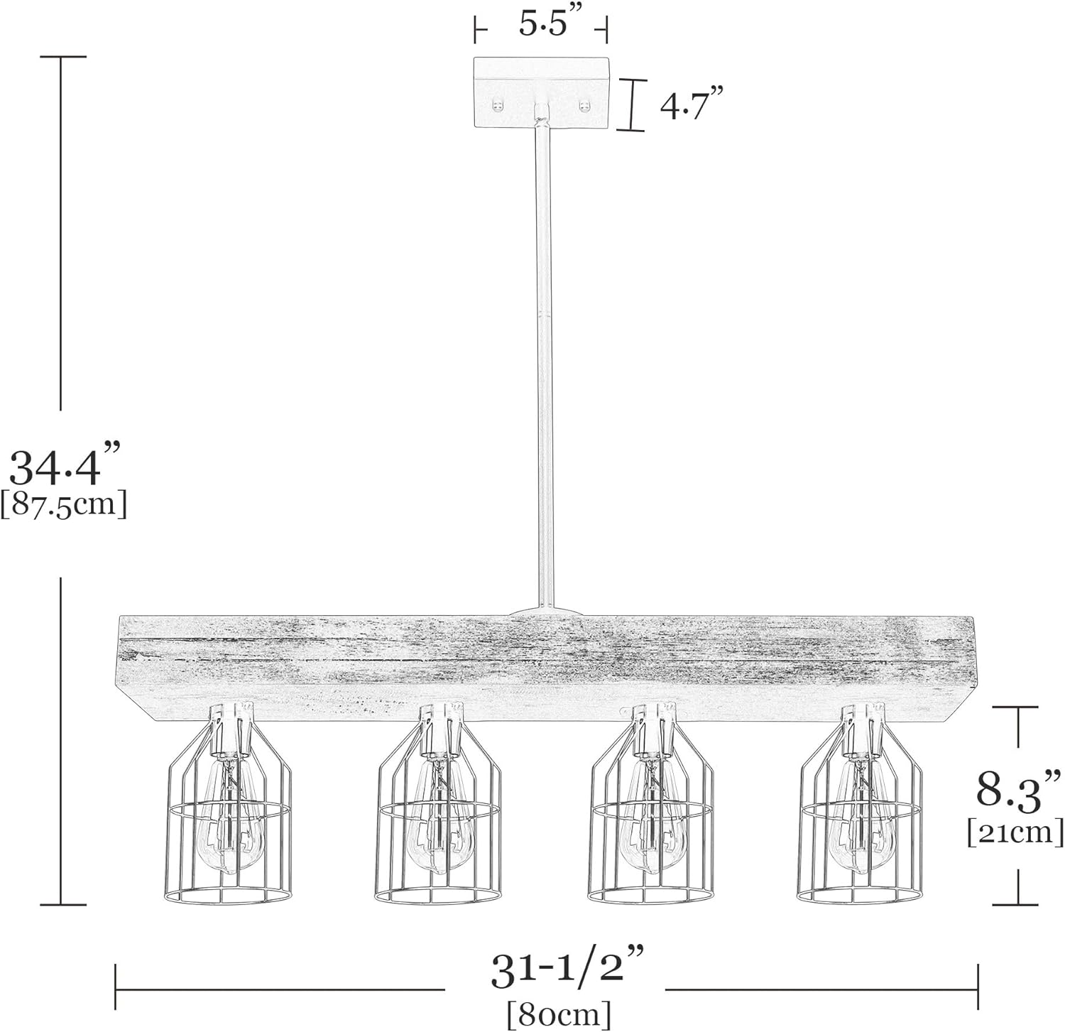 🛒 Crаzу Dеаlѕ Cerdeco Farmhouse Wood Lighting with Cages 4 Lights Ceiling Light Vintage Pendant Light 🔥 Flаѕh Sаlе Cerdeco Farmhouse Wood Lighting with Cages 4 Lights Ceiling Light Vintage Pendant Light
