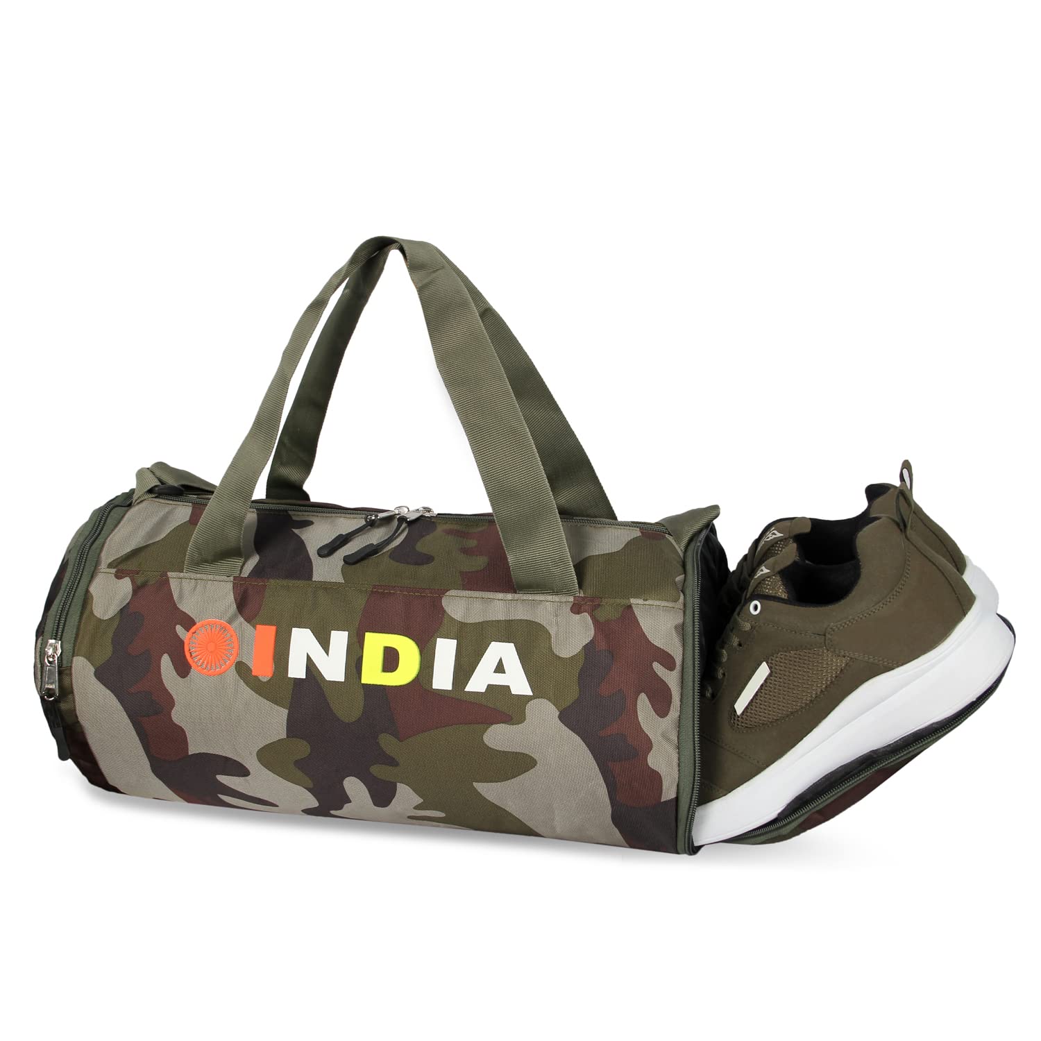 Army Gym Bag for Men,Women.Boys,Girl Shoulder Bag with Shoe Compartment Duffel Bag (RKS-5)-image-17