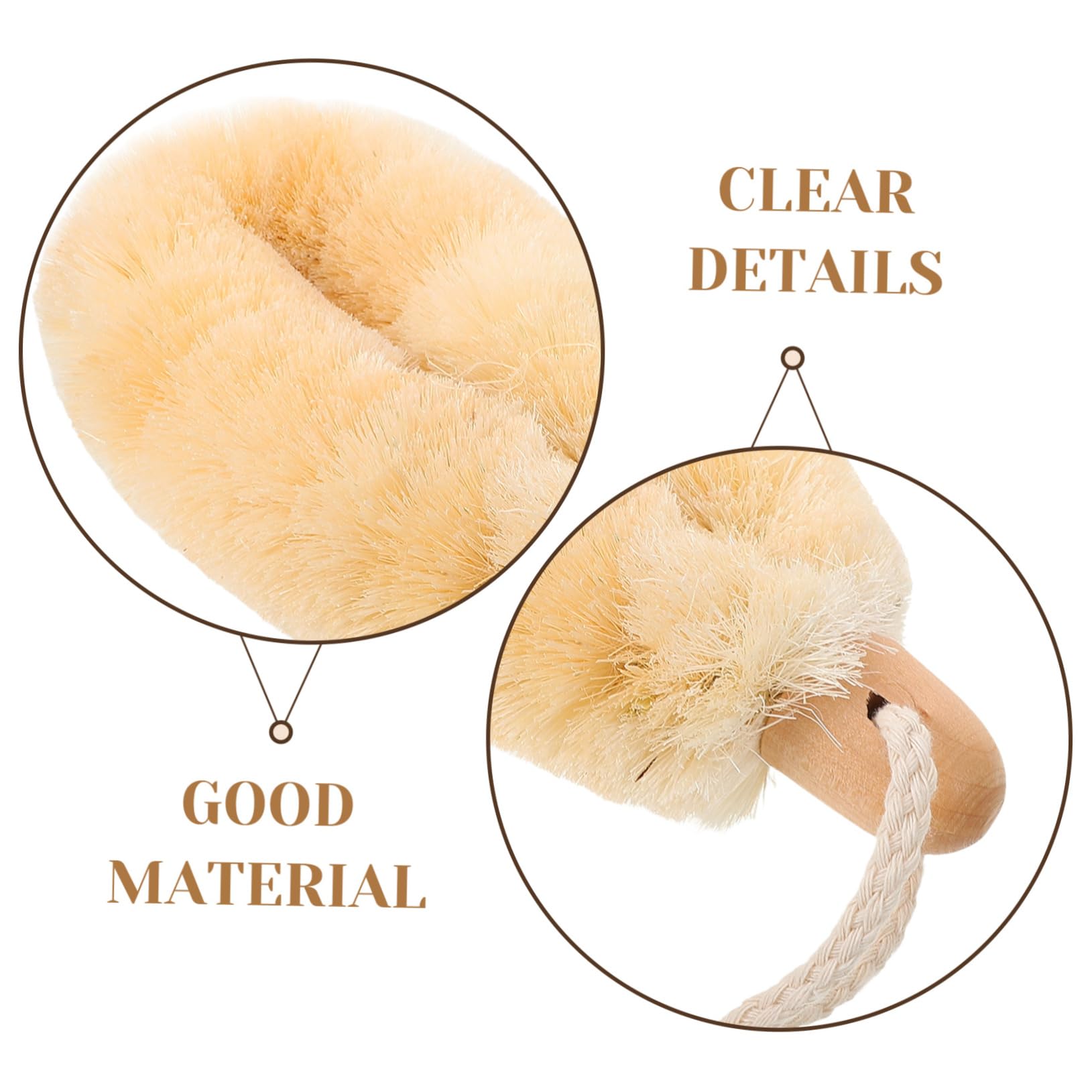 Healeved 5pezzi Scrubber Doccia Per Schiena Naturale Spugna Esfoliante Leggera e Resistente Perfetta Per Adulti e Anziani Facile Da Riporre e Utilizzare Per Bagni Rilassanti