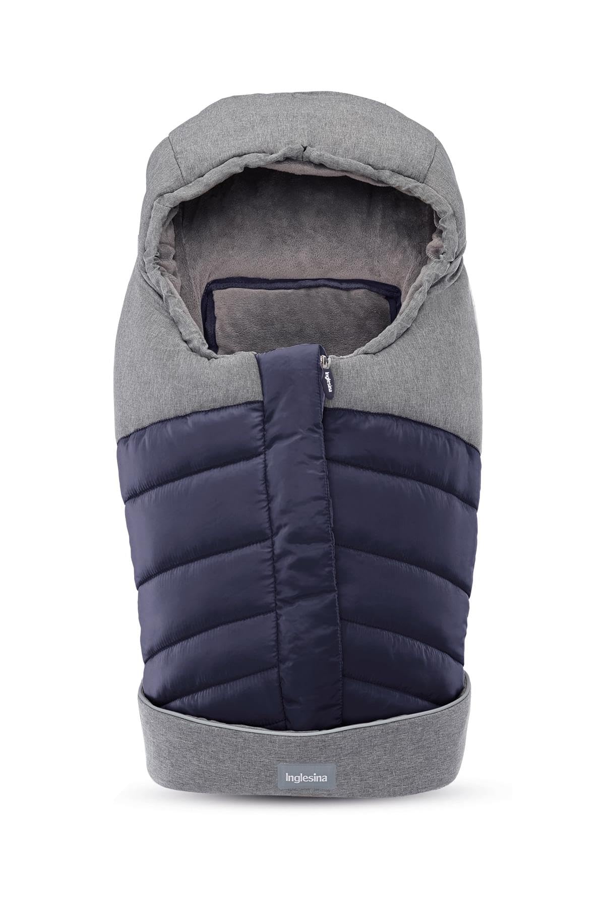 Inglesina Sacco Invernale Termico, Blu, Caldo per Culla, Tessuto Impermeabile, Interno Soffice e Morbido, 42 x 77 cm