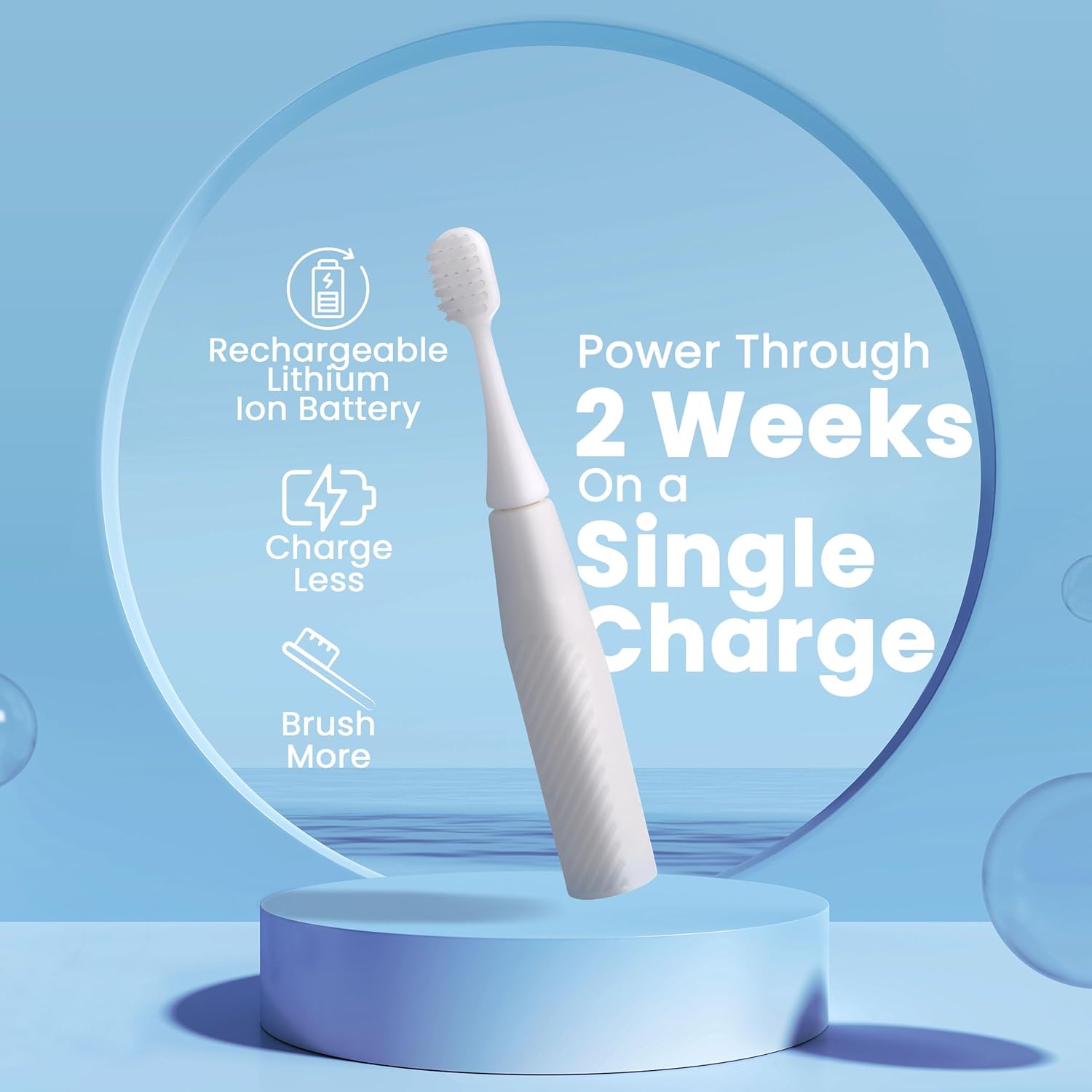 Vibronic Travel Toothbrush - Black - Upgrade to the Future of Travel toothbrushes