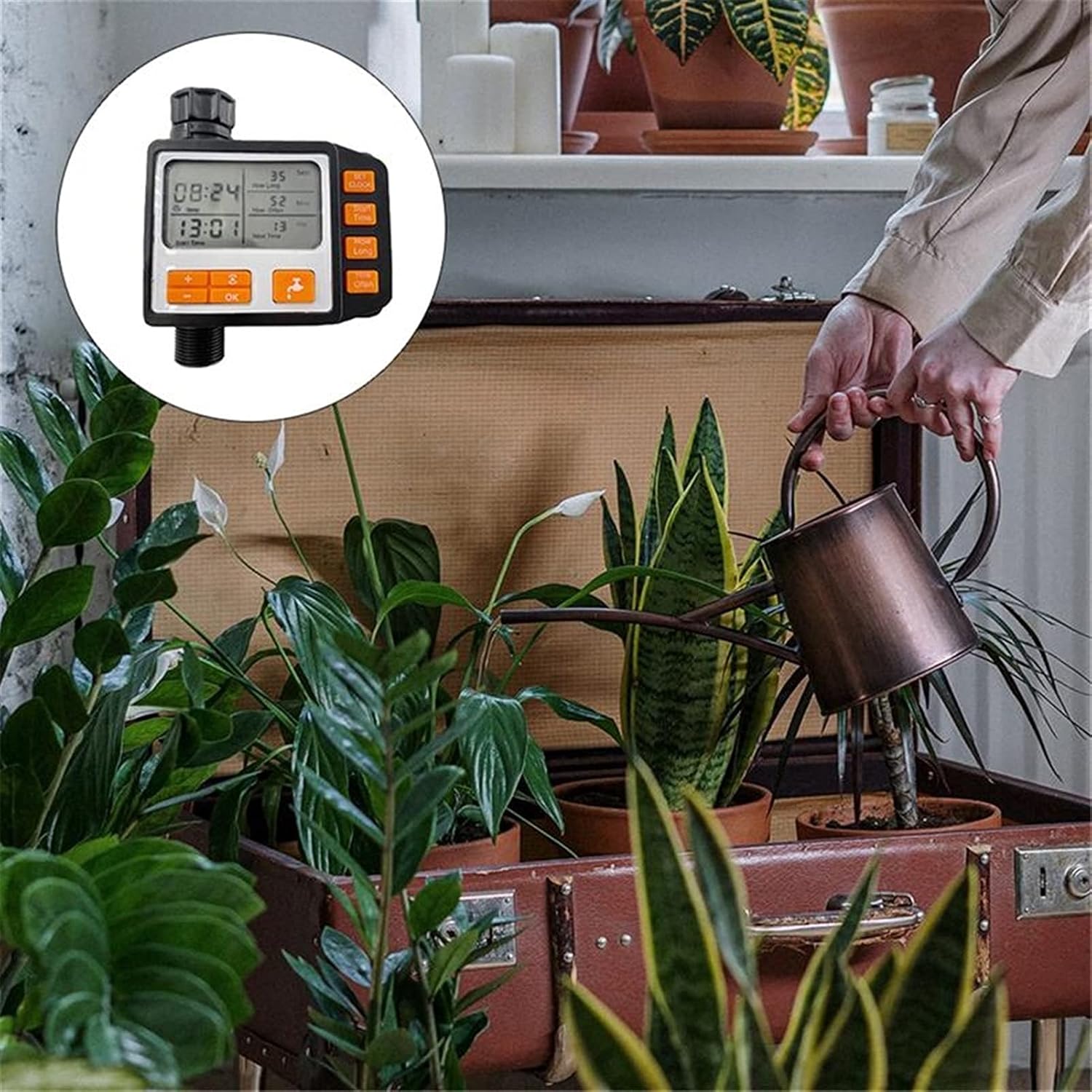1 Pc Timer Agriculture Digital Irrigation Automatic Sprinkler