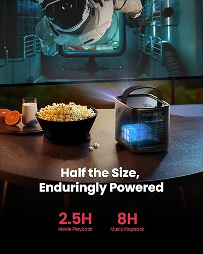 Miniatura 4 de NEBULA Proyector Mars 3 Air GTV  Licencia oficial de Netflix, 400 lúmenes ANSI, 1080P nativo, sonido Dolby Digital, imagen de 150 pulgadas, batería