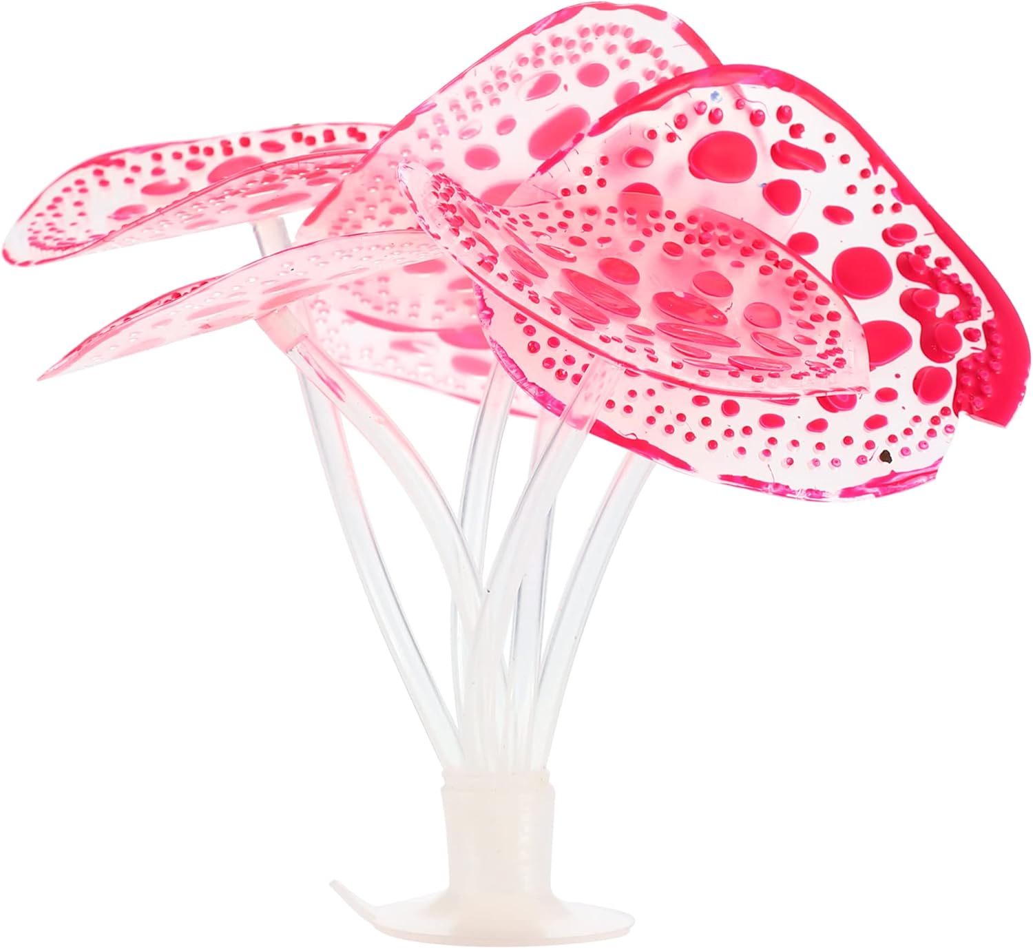 Decorazione Acquario VOCOSTE - Corallo In Silicone Viola, Fluorescente Con Luci UV, 6x10.6 Cm - Foto 5