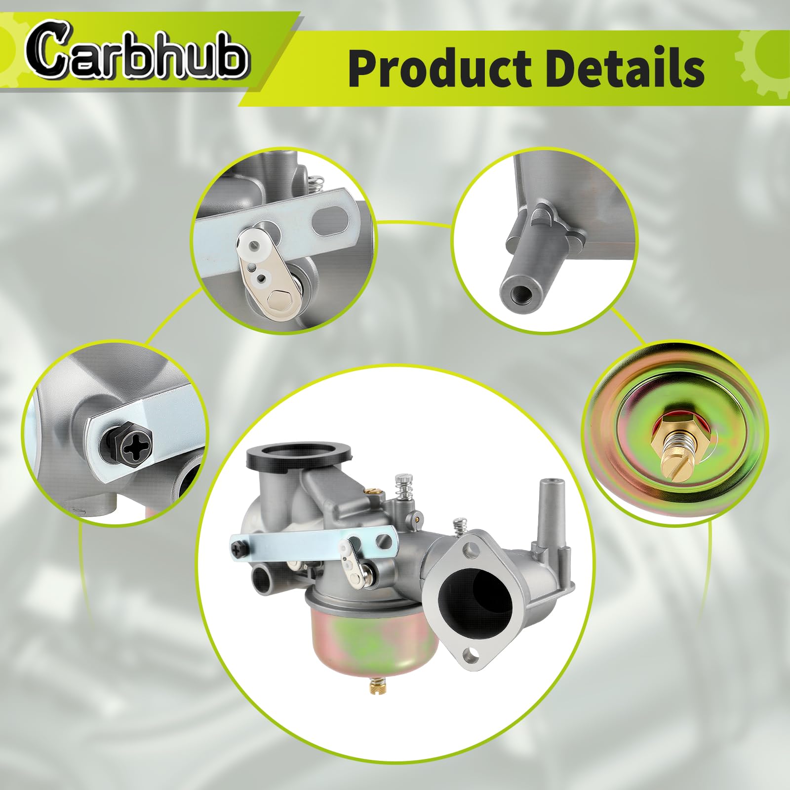 Carbhub 491590 193700 392152 Carburatore per 491590 390811 392152 Carb Adatto 191700 192700 193700 Serie motore con guarnizione Kit filtro olio aria