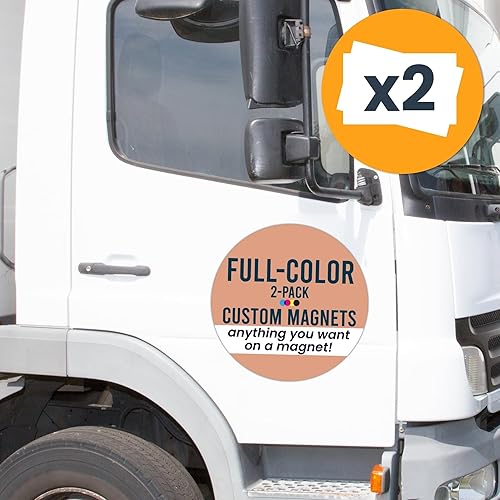 Miniatura 8 de Magnet Me Up Imán personalizado de 12 x 18 pulgadas, 2 unidades, perfecto para negocios, publicidad, uso personal, regalos, elige tu texto, carga