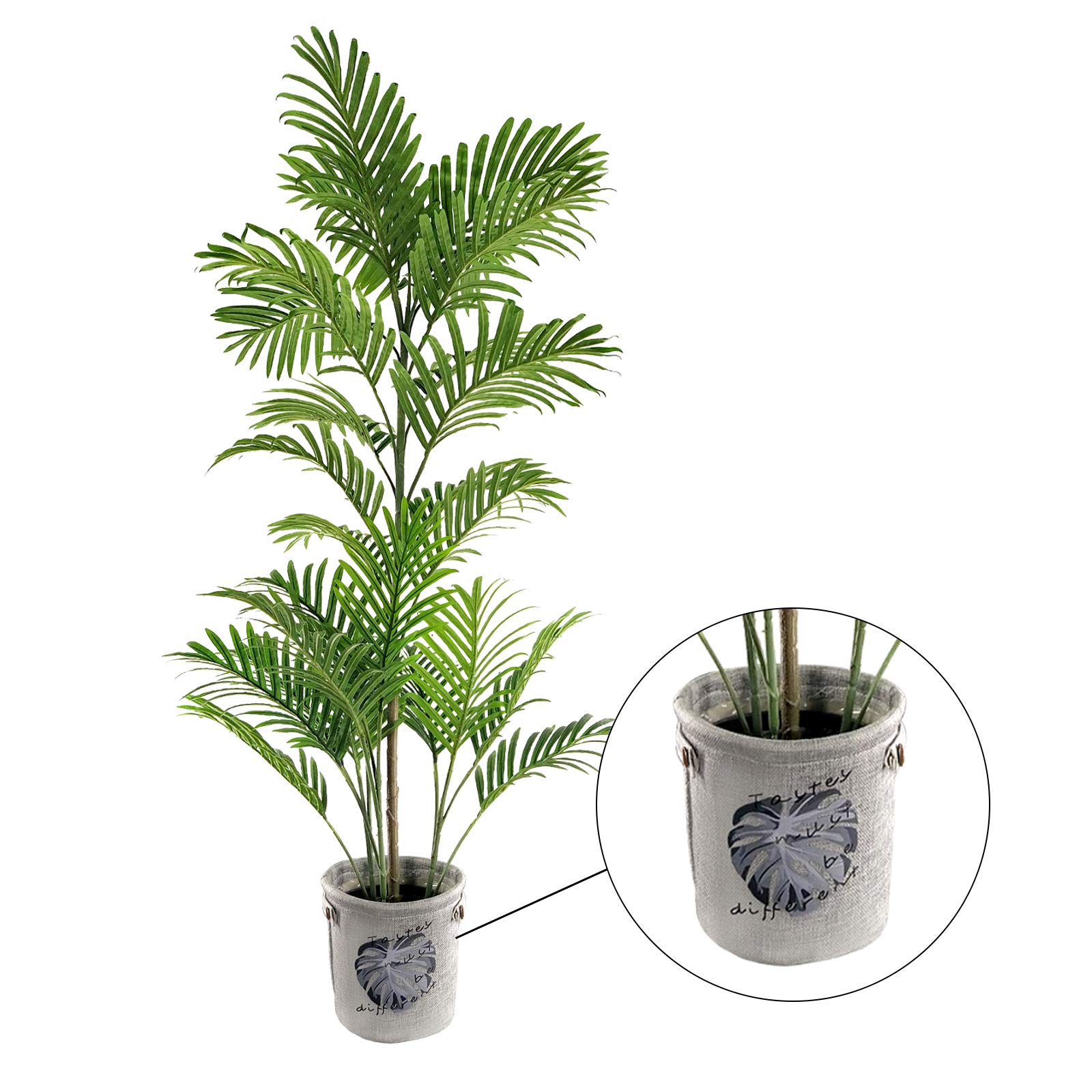 Buy Lambye Artificial Areca Palm Tree Plant Decor 4.26ft Fake Tropical