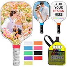 Custom Pickleball Paddles Personalized Pickleballs Paddles with Comfort Grip Customized Photo Text Logo Paddles Gifts for Beginners - Double Sided Print