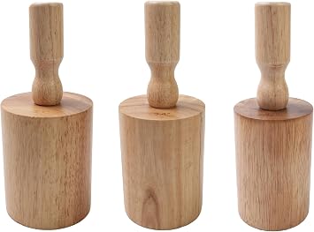 Set of 3 Wooden Pottery Moulds Pottery Mold Pottery Tools Wooden Pottery Tools for Making Pottery Vases 8cm, 8.7cm, 9.5cm