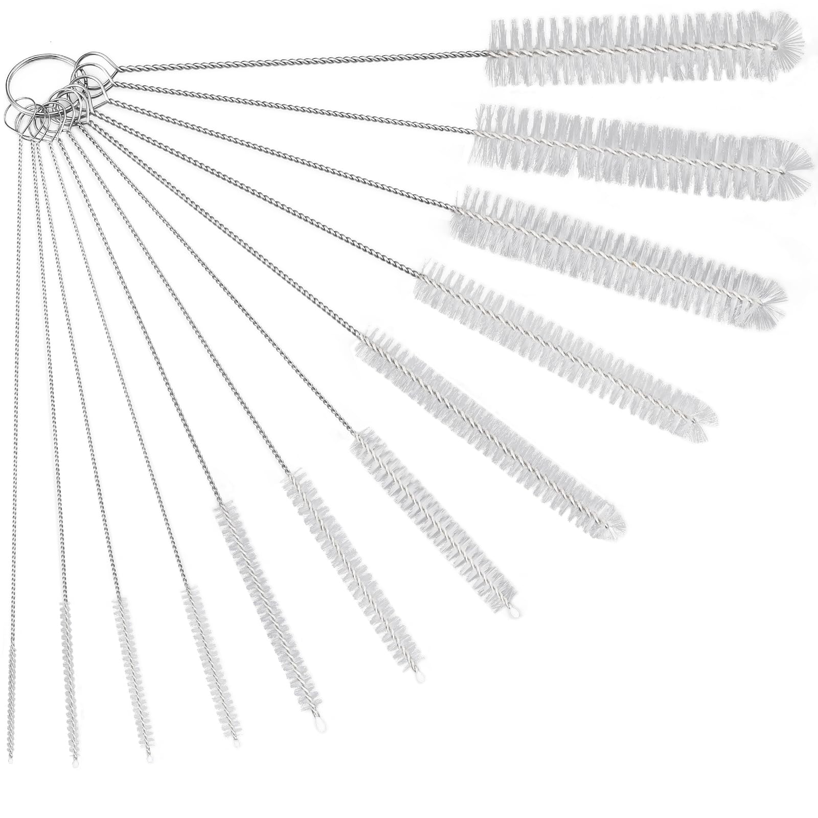 Goupillon paille 30 cm idéal pour laver le gobelet isotherme et la gourde de sport en acier