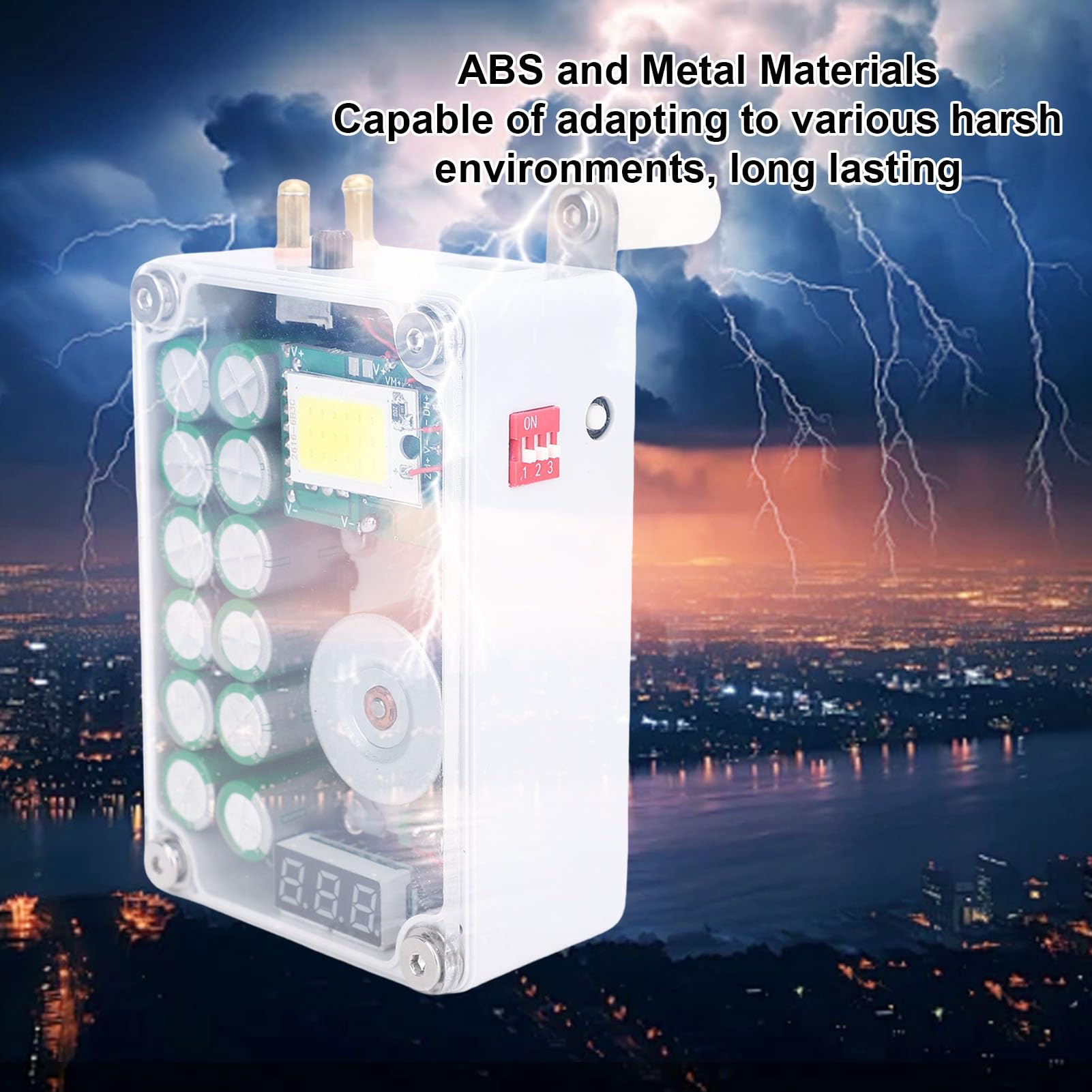 CHICIRIS Mały Generator, Generator z korbą ręczną, Przenośny Awaryjny Powerbank z korbą ręczną, ładowarka USB do Smartfona, Tabletu, Urządzenia GPS