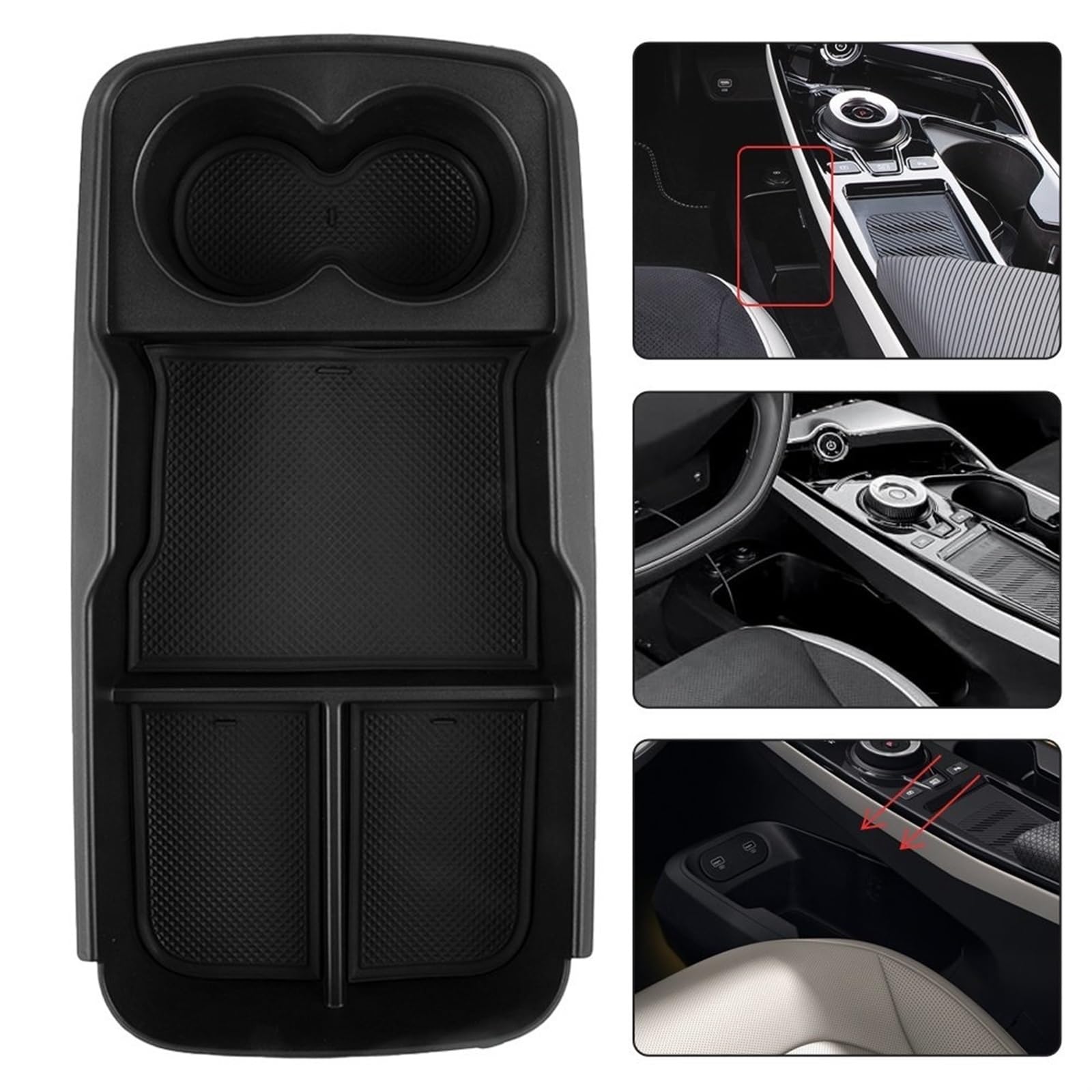 Per Kia EV6 2022 2023 Accessori per organizer interno Bracciolo auto Console Scatola portaoggetti centrale Parte di ricambio