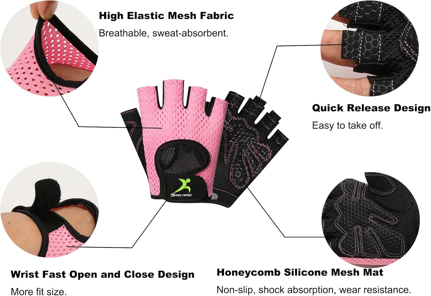 Gym Gloves, Lightweight Breathable Workout Gloves, Ultralight Weight Lifting Gloves for Men & Women Home Gym : Sports & Outdoors