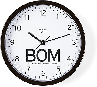CafePress Mumbai BOM Airport Newsroom 10" Wall Clock for Livingroom, Kitchen, or Office