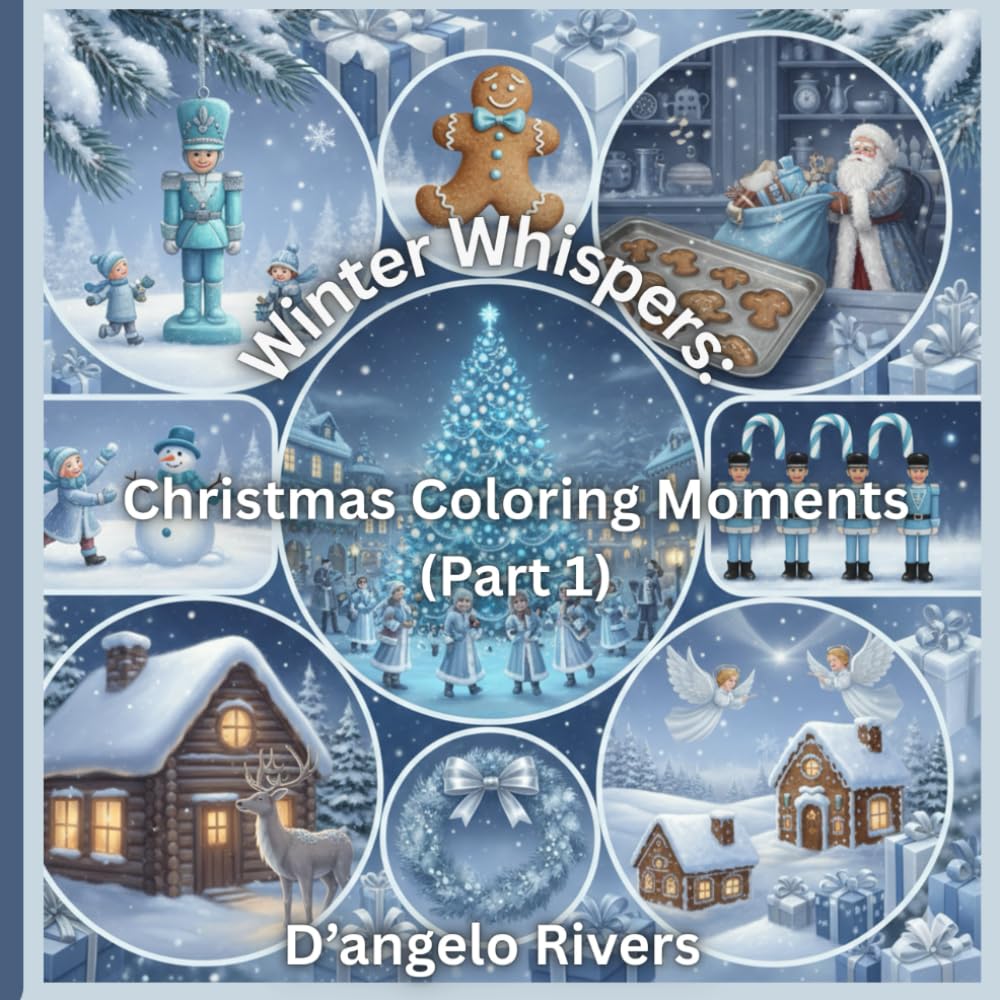 Winter Whispers: Christmas Coloring Moments (Part 1): Coloring Book (Winter Whispers: book 1)