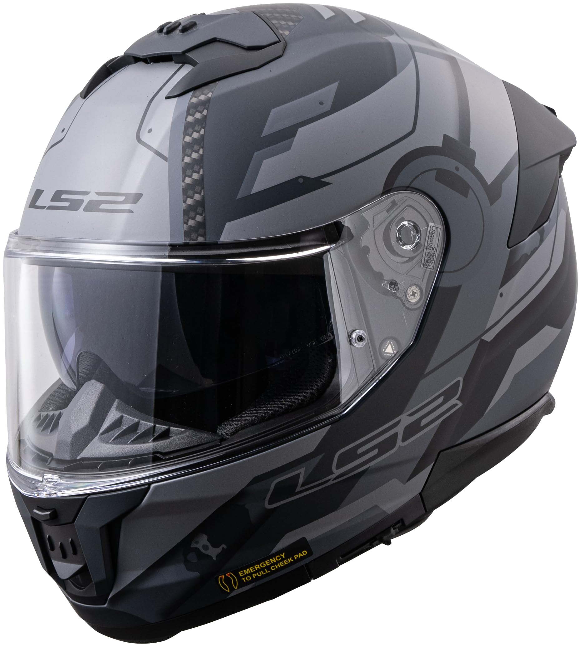 LS2 フルフェイスヘルメット マットブラックチタニウムLサイズ LS2 RAPID II TITANIUM（ラピッドツー チタニウム） JAPAN FIT