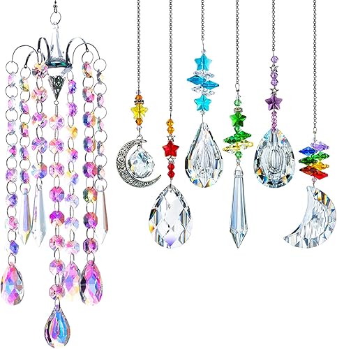 H&D HYALINE & DORA Suncatcher - Lámpara de araña de cristal, prisma colgante, decoración de arco iris para jardín, ventana del hogar disponible en Yaxa Costa Rica