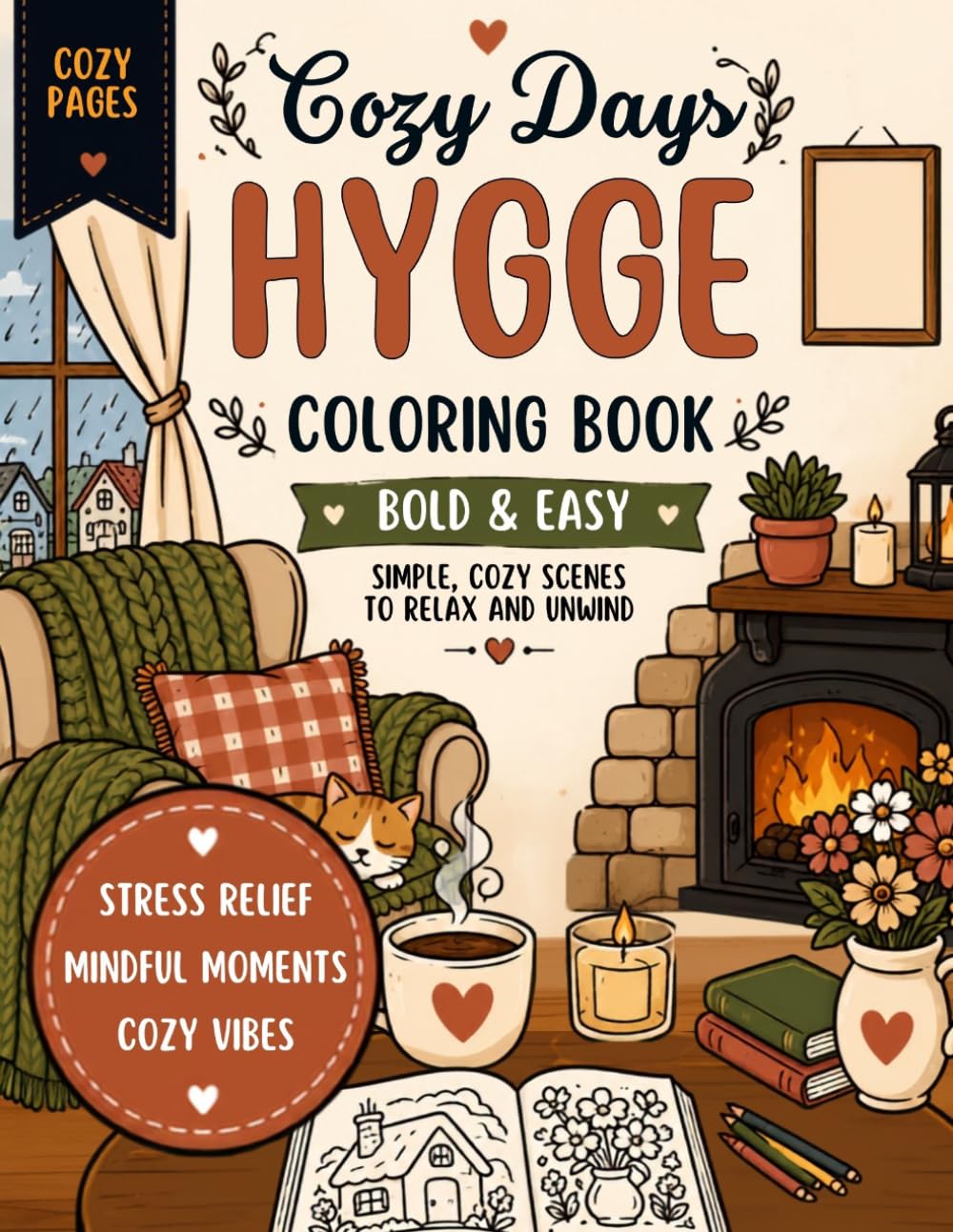 Cozy Days: Hygge Colouring Book