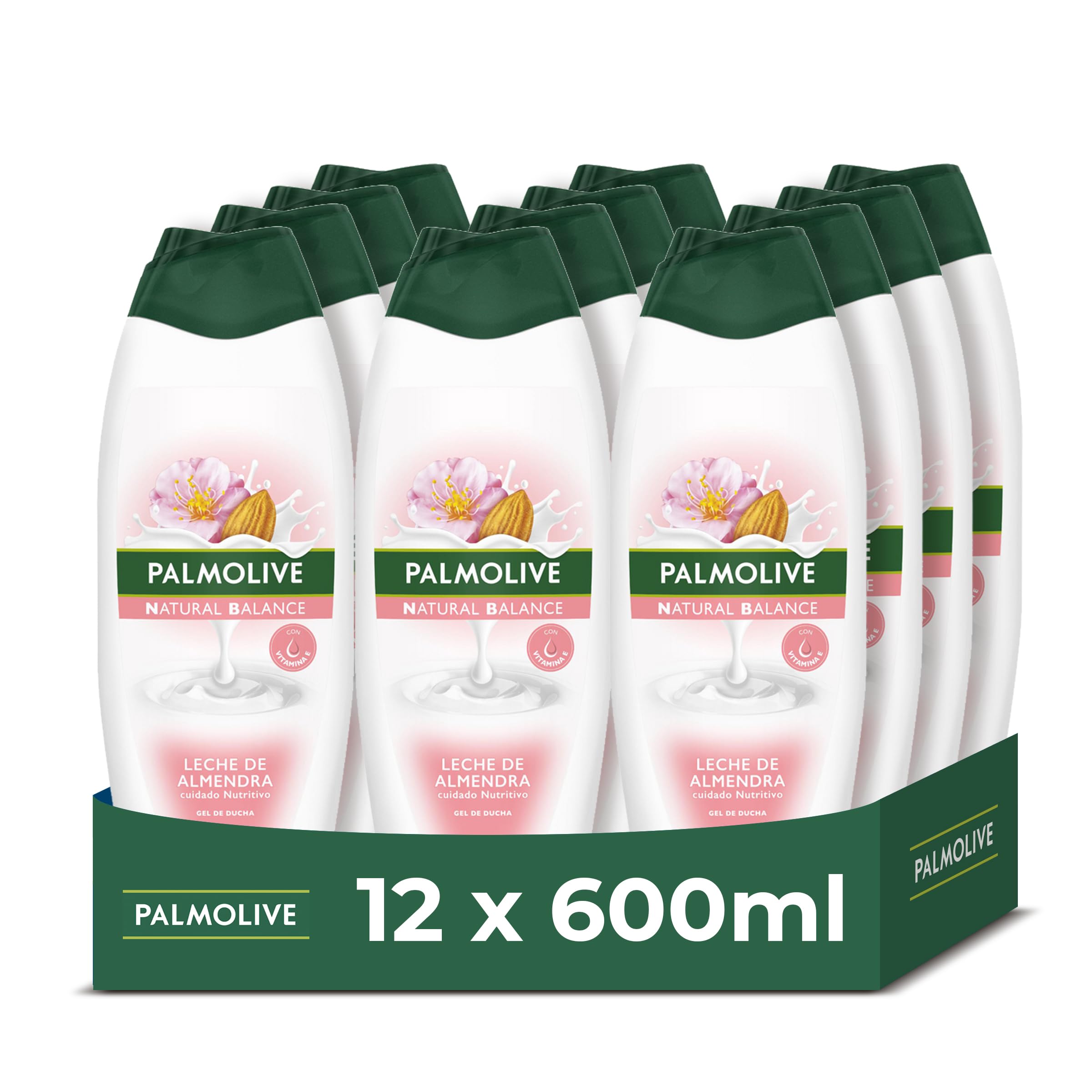 Palmolive Natural Balance, Gel de Ducha Leche de Almendra, 12x600ml en oferta en Amazon